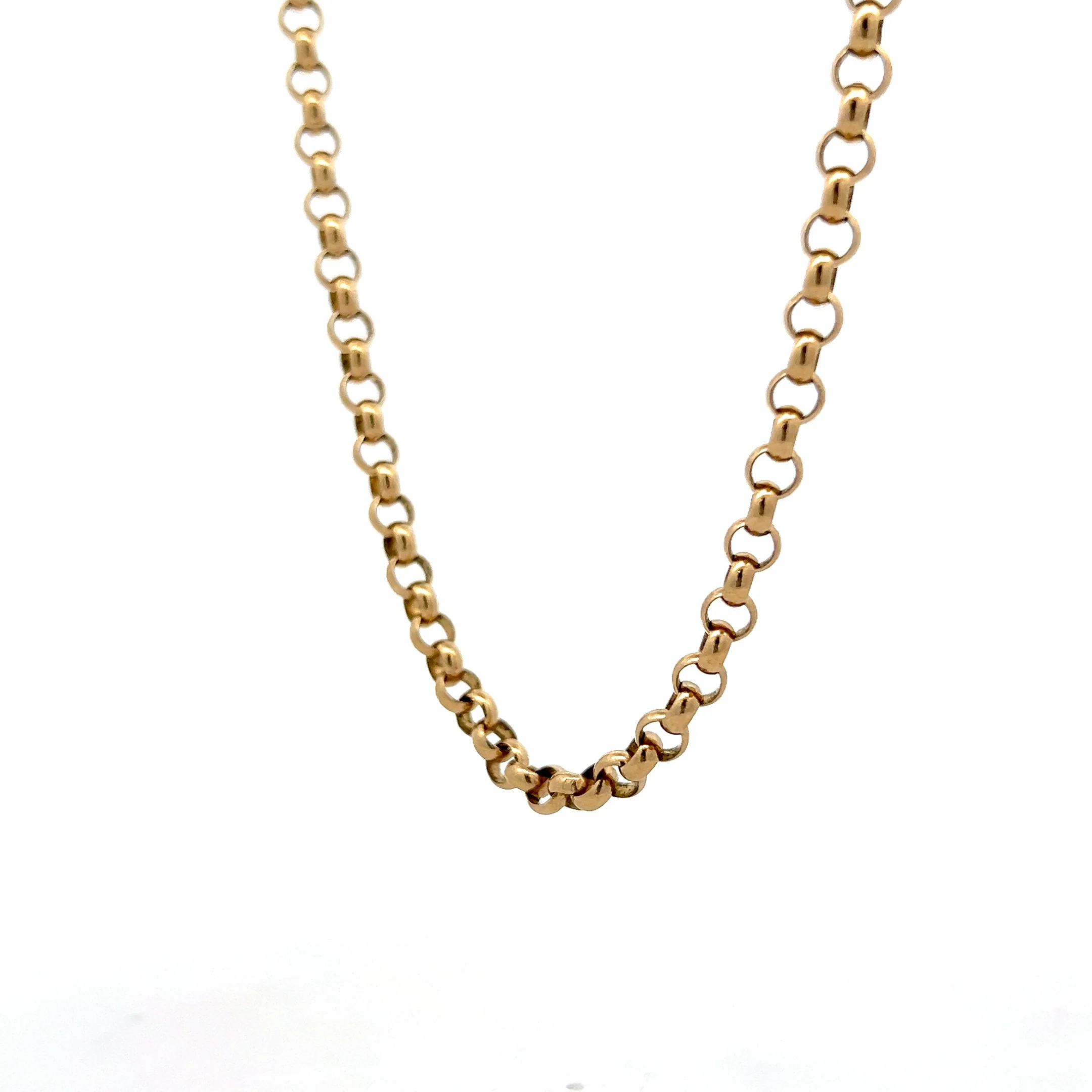 Antique Victorian Rolo Link Chain Necklace in 14k - Image 2