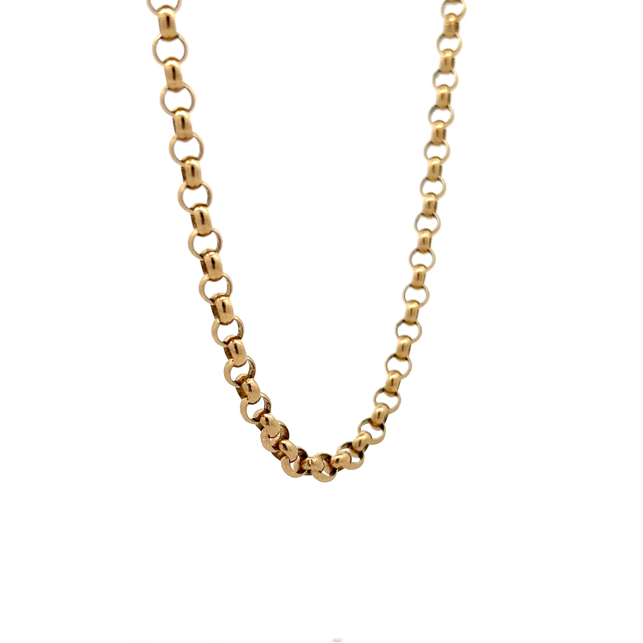 Antique Victorian Rolo Link Chain Necklace in 14k - Image 3