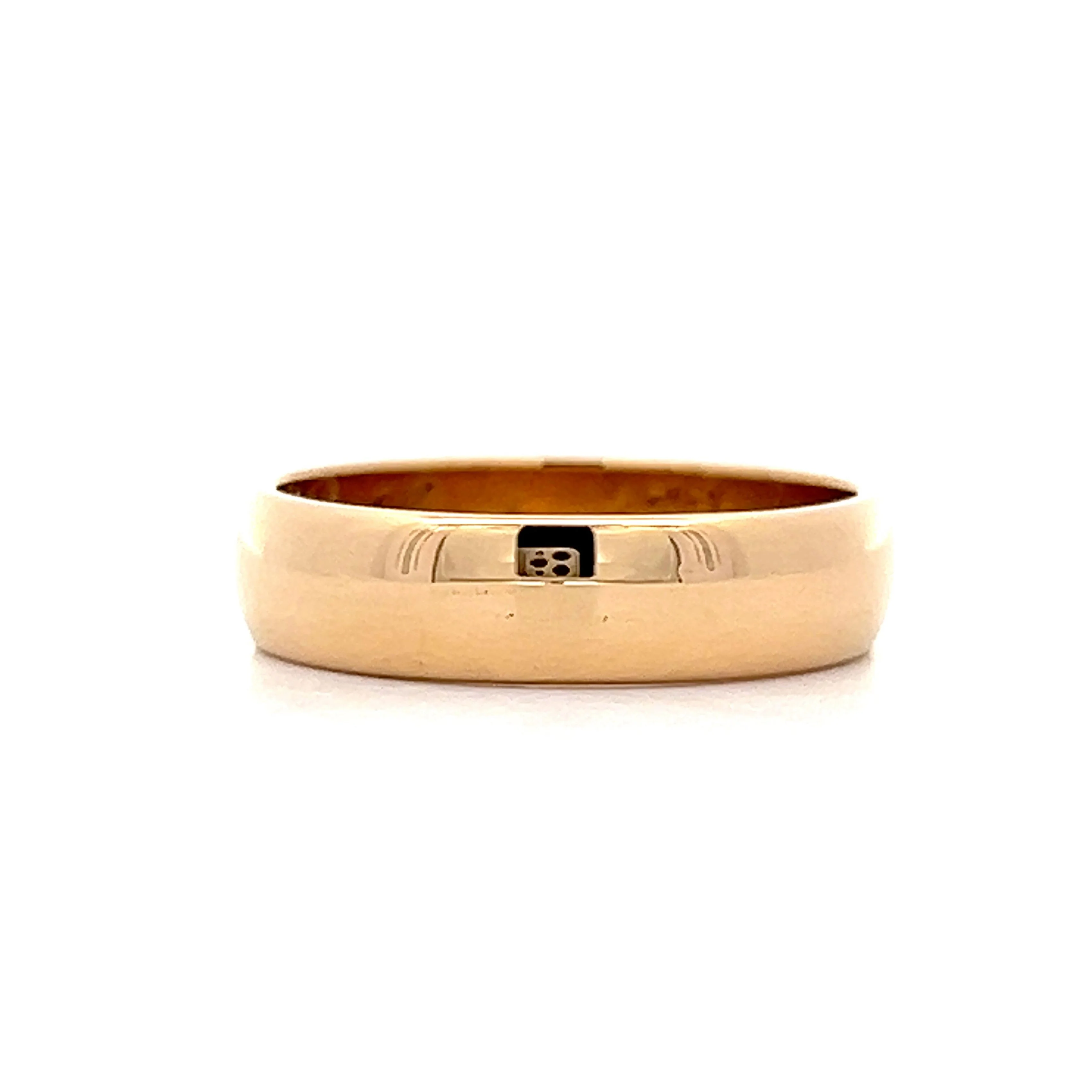 Antique Victorian Rounded Flat Edge Band in 18k - Image 3