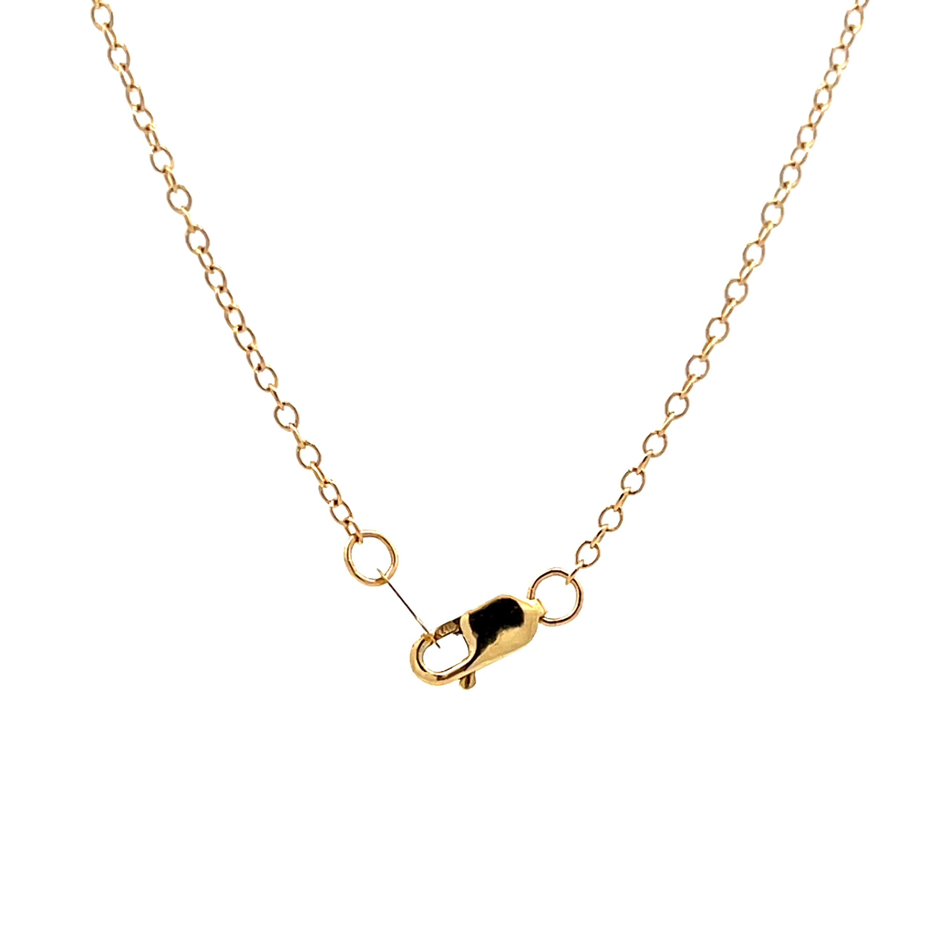 Antique Victorian Scarab Necklace in 14k Yellow Gold - Image 4