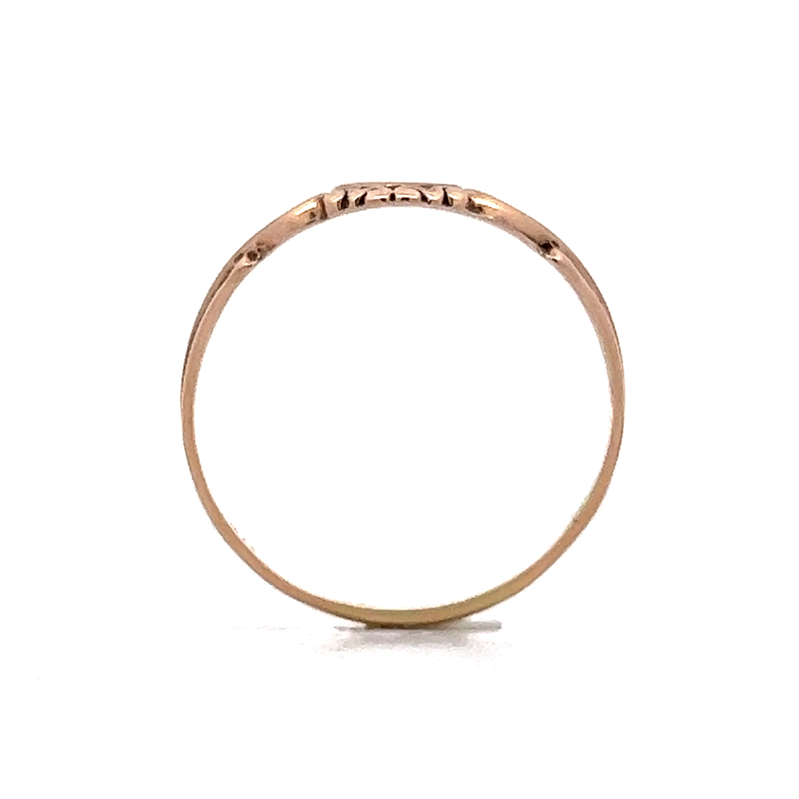 Antique Victorian Signet Ring in 10k Rose & Yellow Gold - Image 4