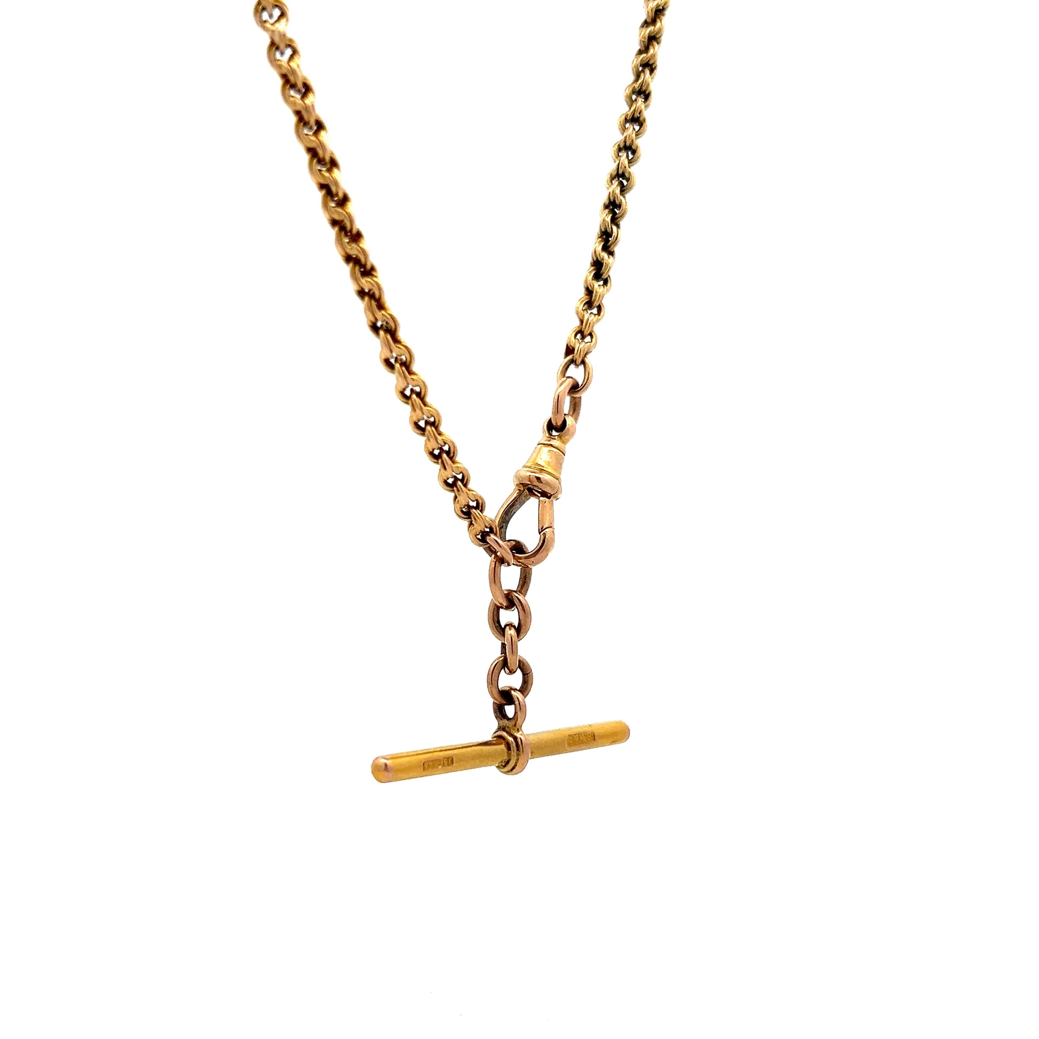 Antique Victorian Toggle Necklace in 15k Yellow Gold - Image 3
