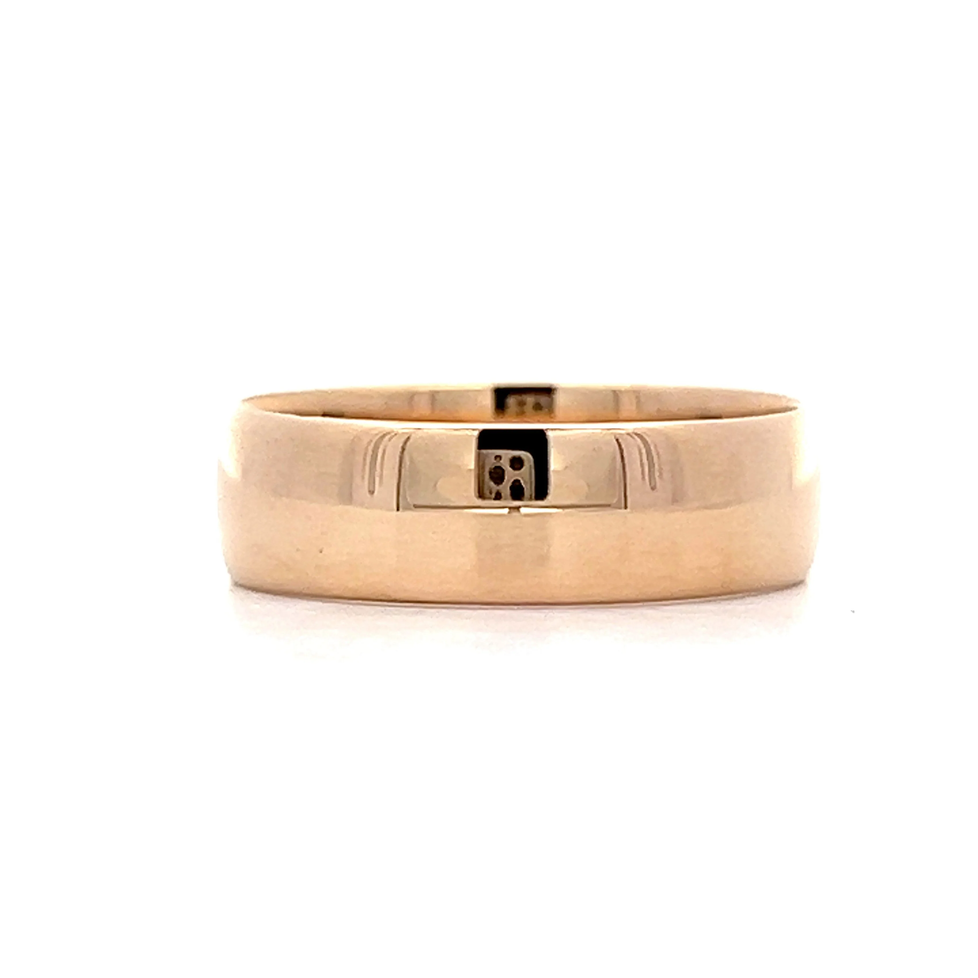 Antique Victorian Wide Wedding Band in 14k Yellow Gold - Image 2