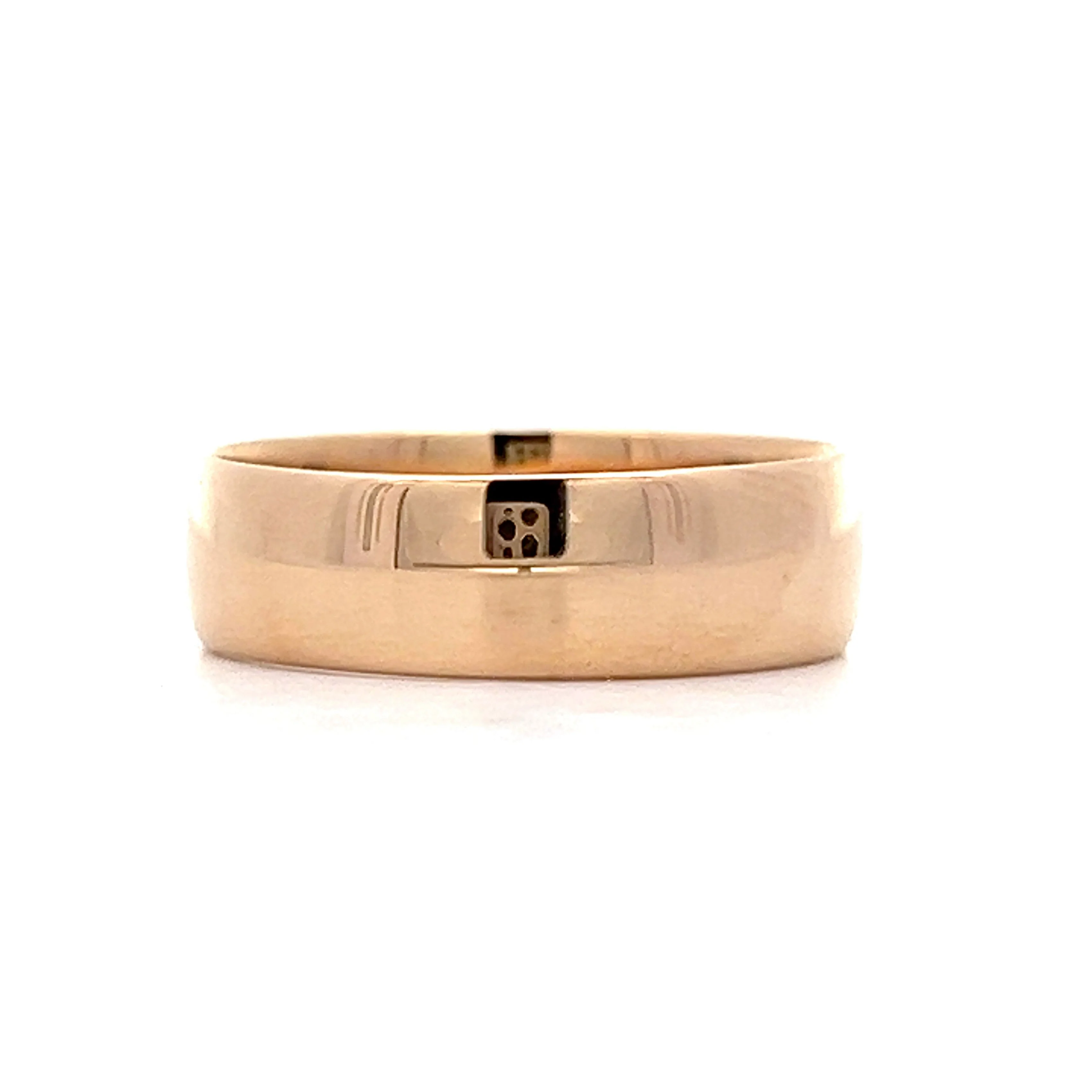 Antique Victorian Wide Wedding Band in 14k Yellow Gold - Image 3