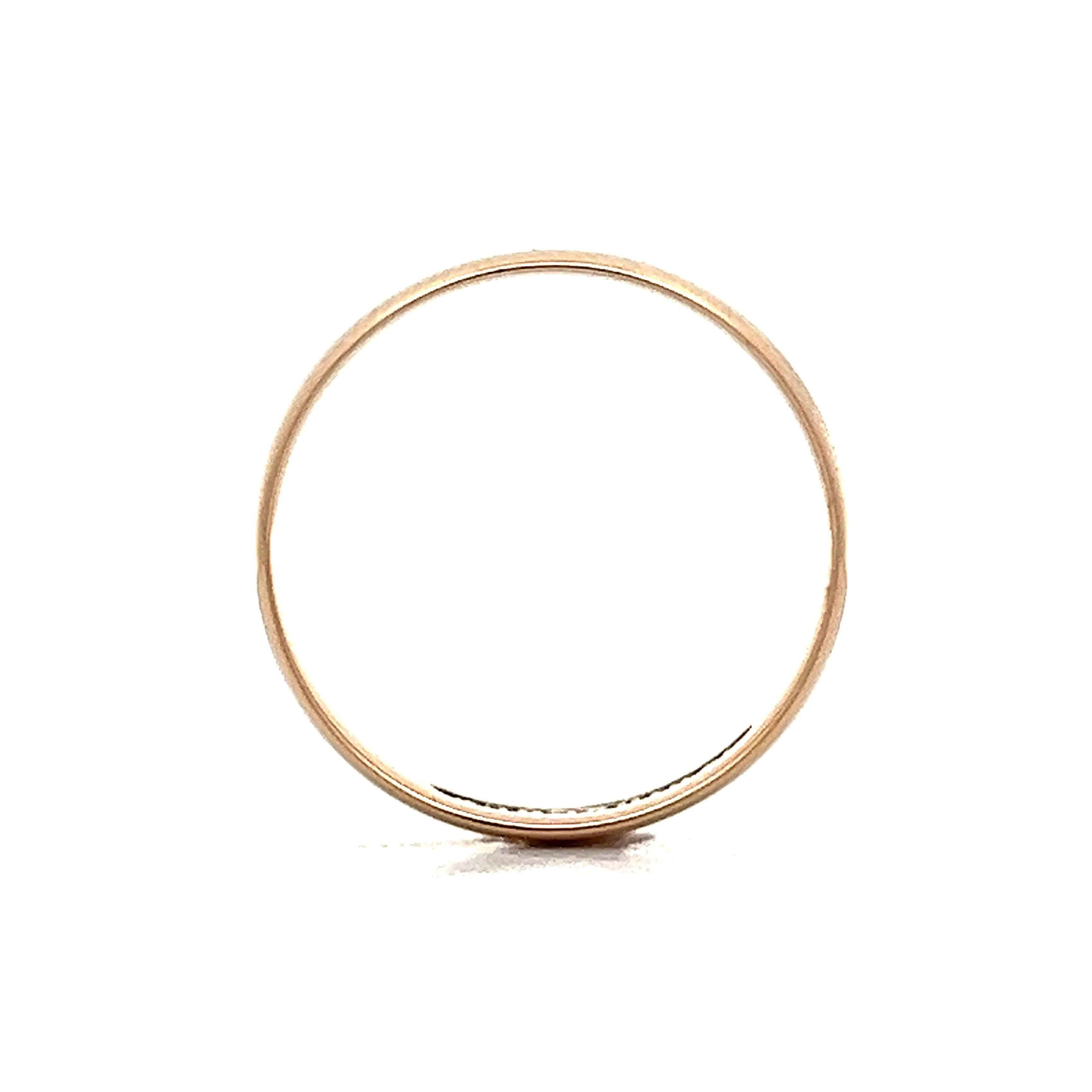 Antique Victorian Wide Wedding Band in 14k Yellow Gold - Image 4