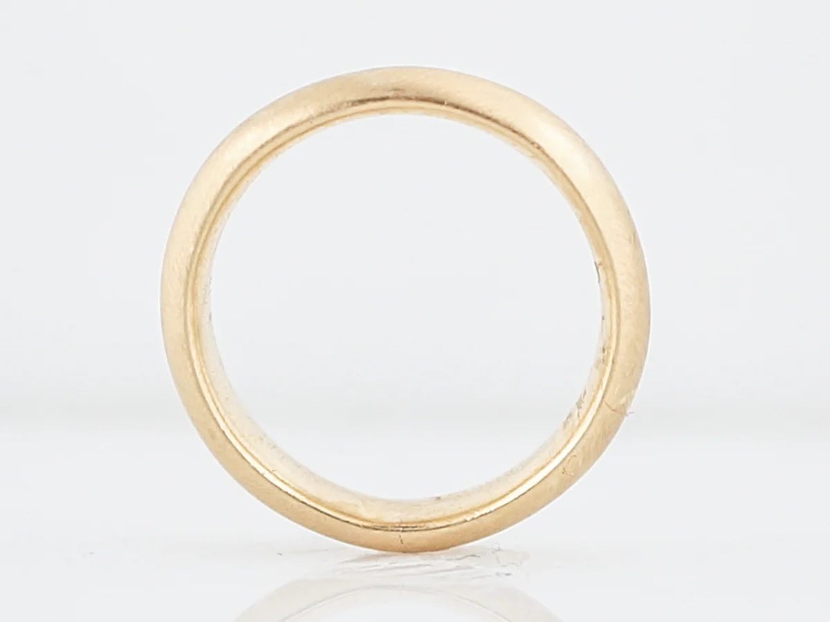 Antique Wedding Band Art Deco in 18k Yellow Gold - Image 2