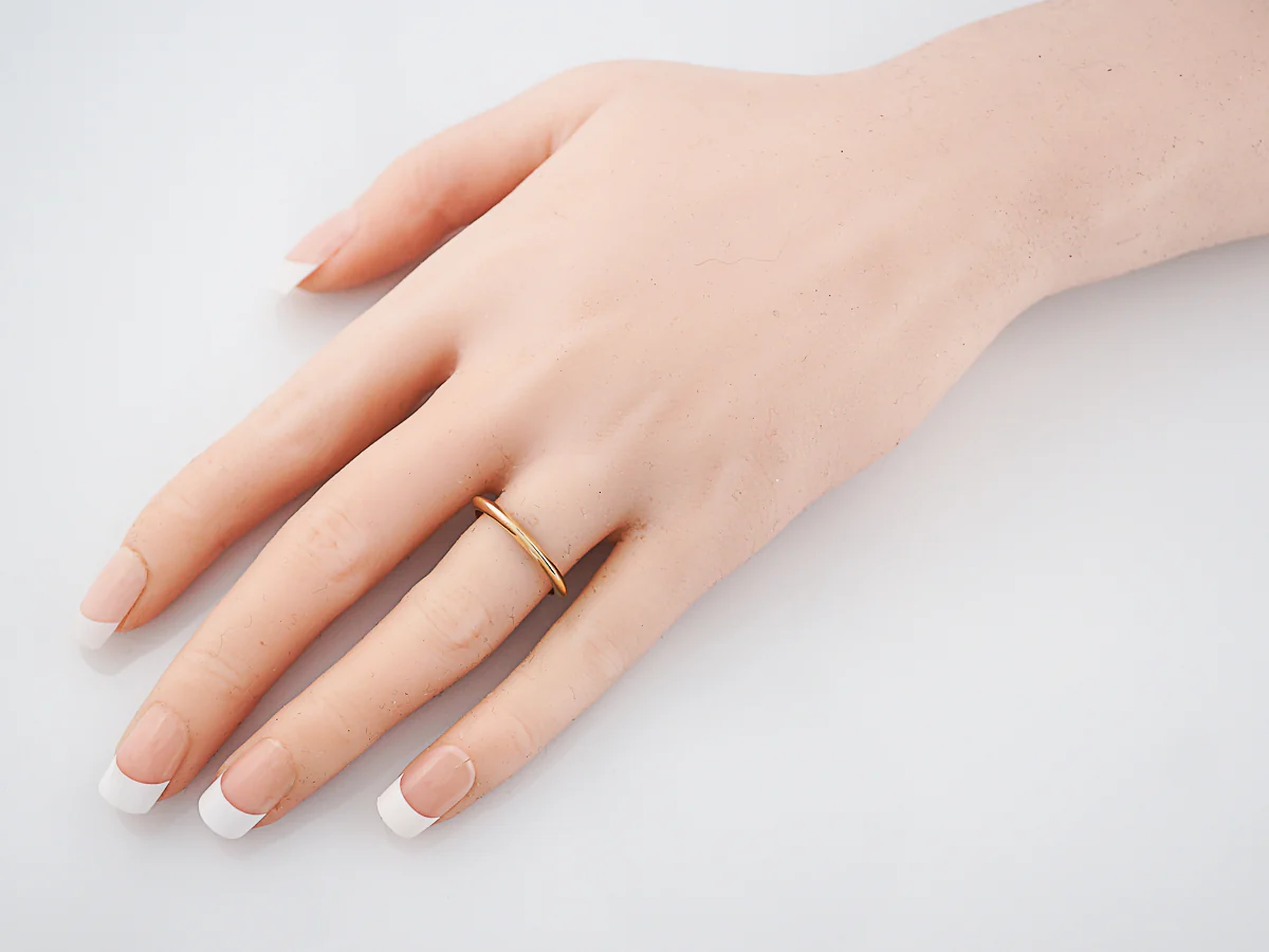 Antique Wedding Band Retro Tiffany & Co in 18k Yellow Gold - Image 5