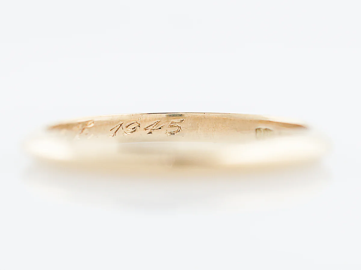 Antique Wedding Band Retro Tiffany & Co in 18k Yellow Gold - Image 6