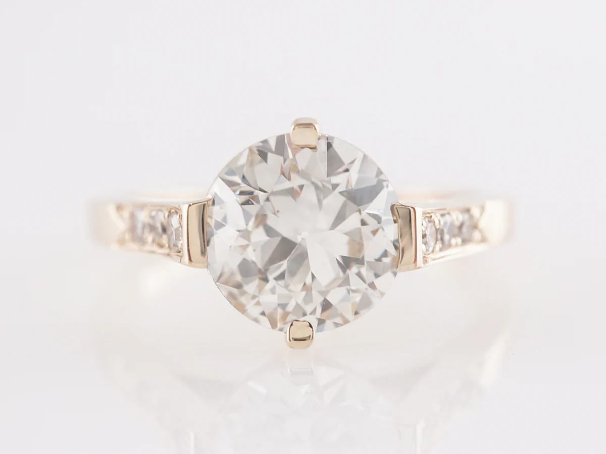 **Appraisal Page For Catherine/PS Client ** Art Deco Old European Cut Diamond Engagement Ring in Platinum