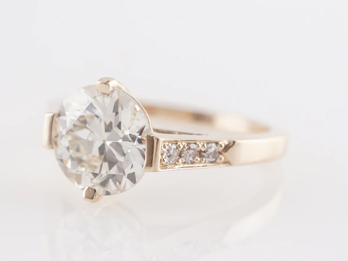 **Appraisal Page For Catherine/PS Client ** Art Deco Old European Cut Diamond Engagement Ring in Platinum - Image 2