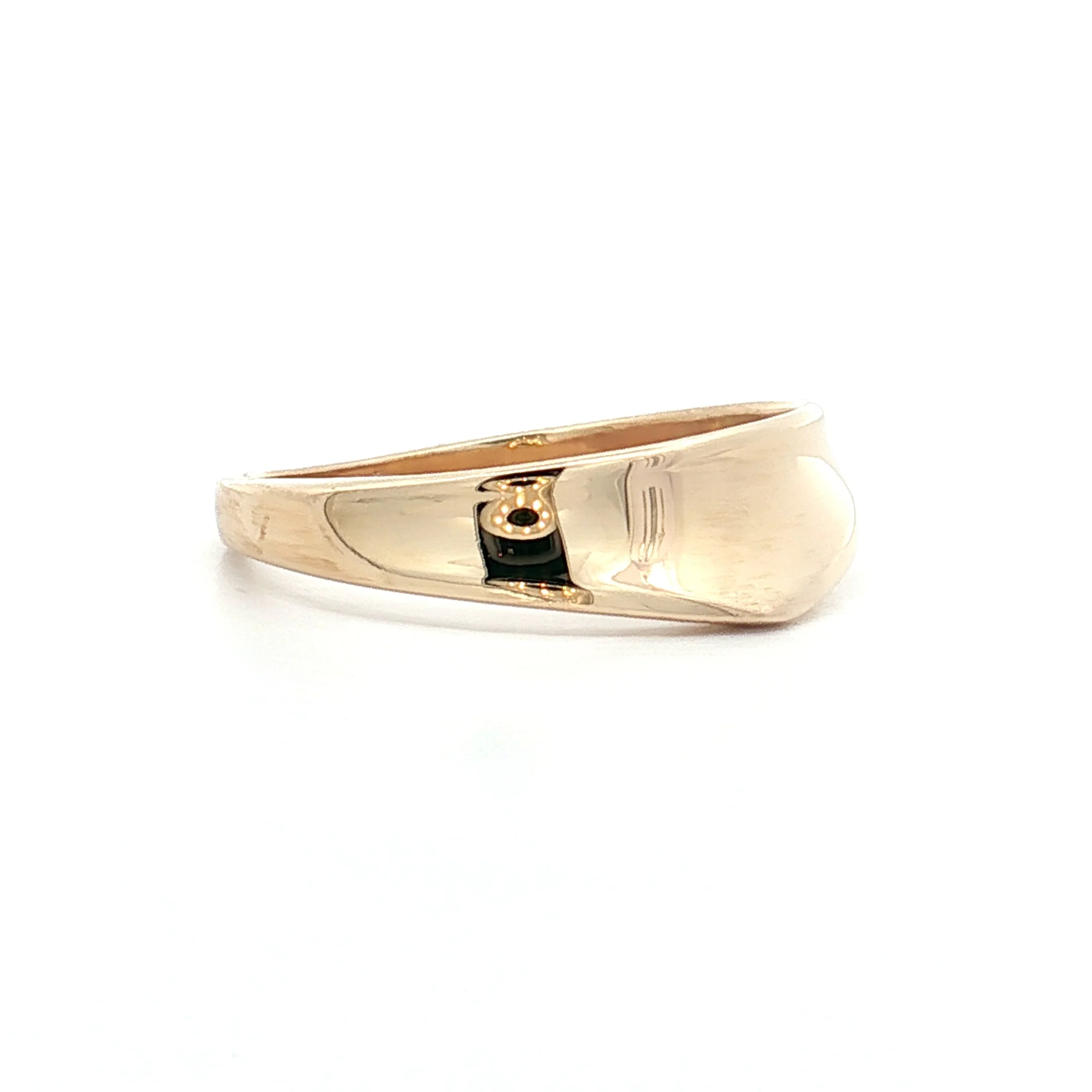 Asymmetrical Geometric Stacking Ring 14k Yellow Gold - Image 3