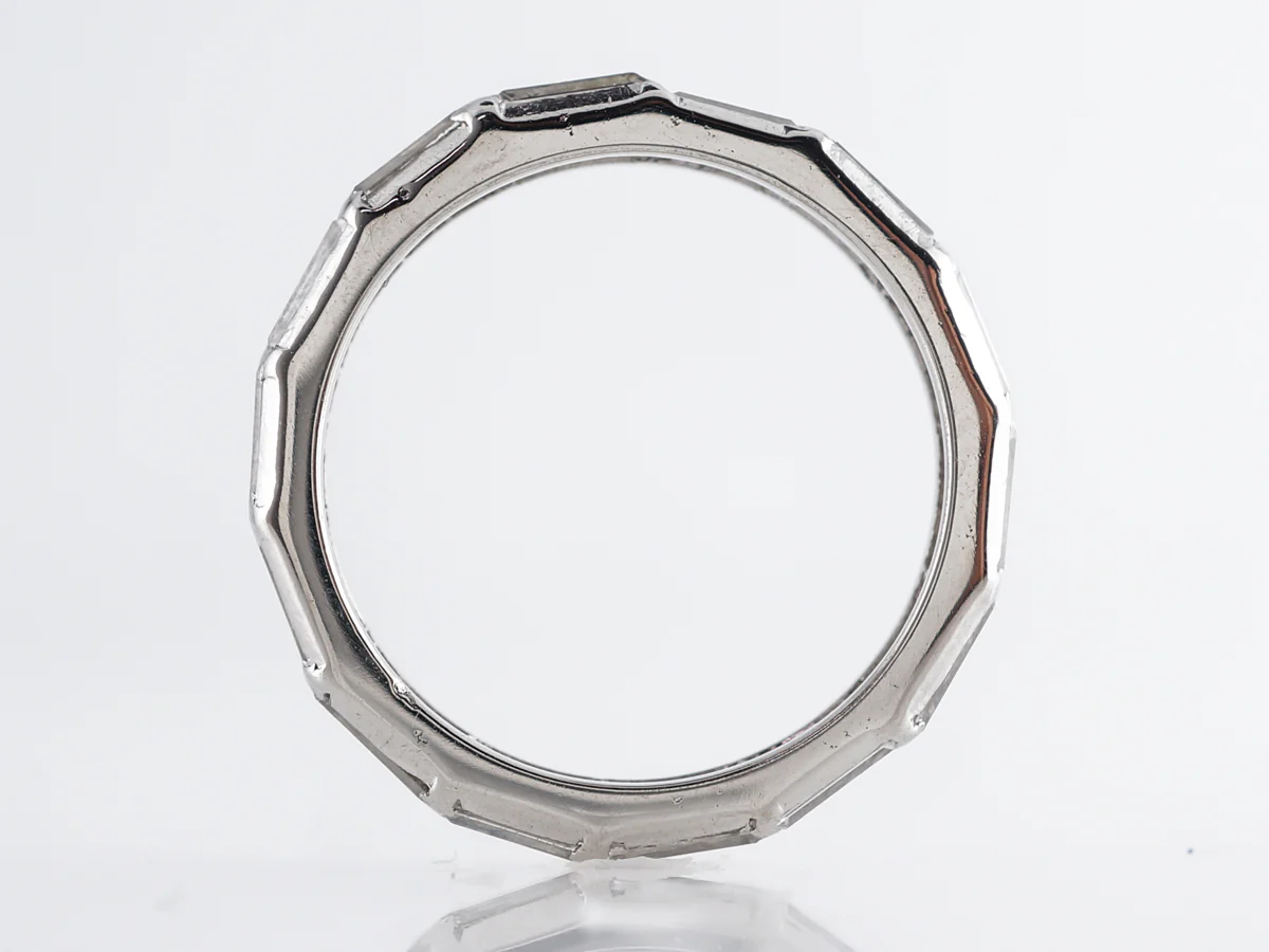 Baguette Cut Diamond Eternity Wedding Band in Platinum - Image 3