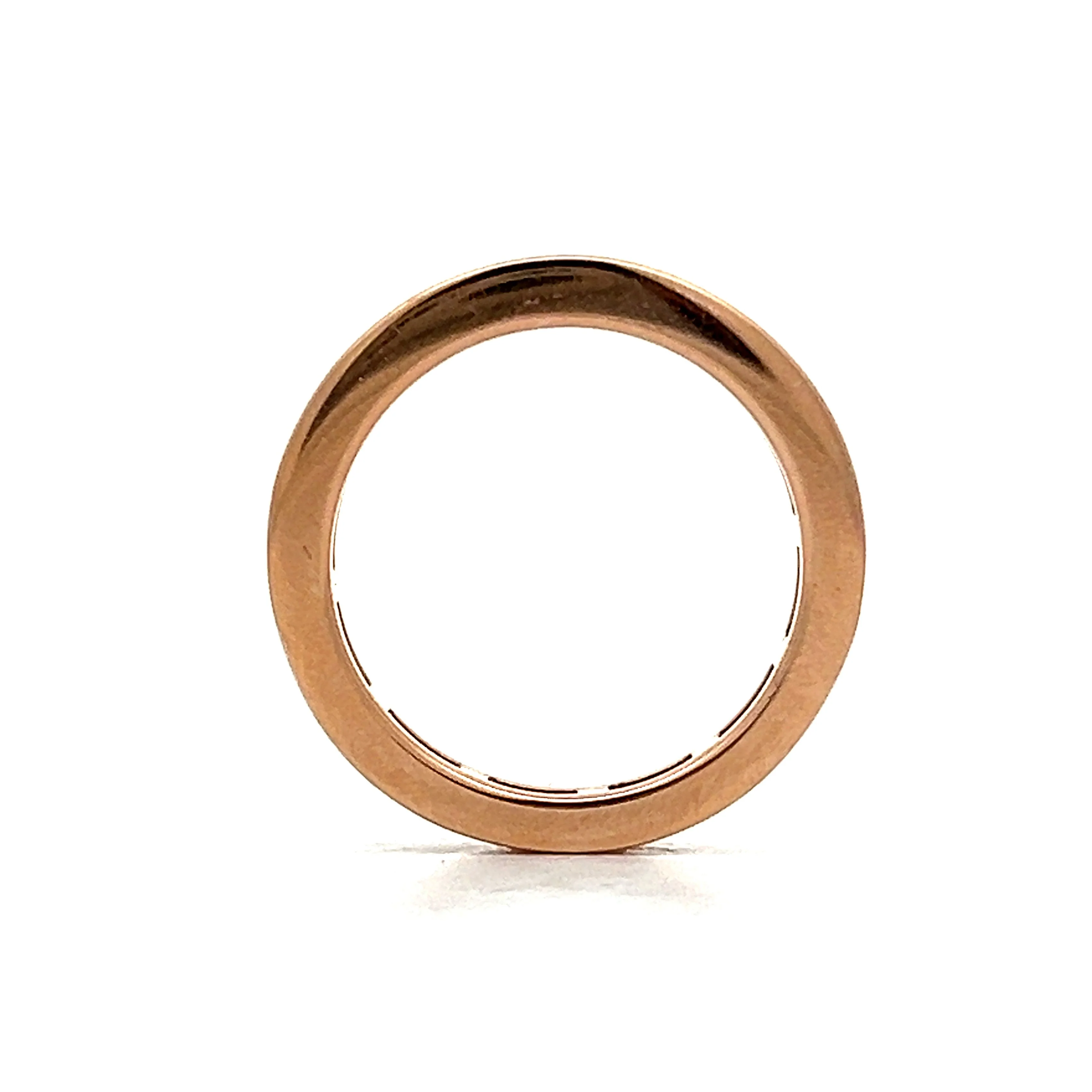 Baguette Diamond Channel Wedding Band in Rose Gold - Image 5