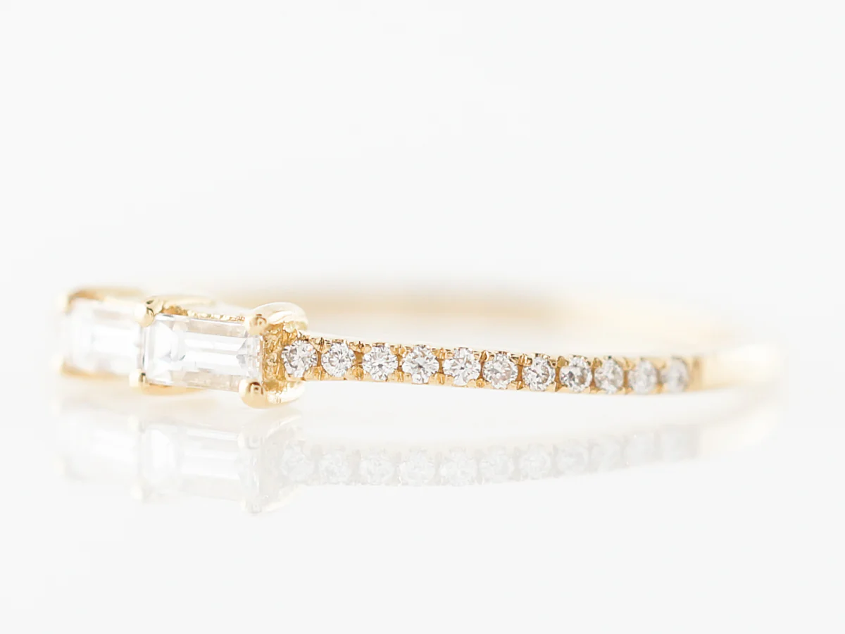 Mixed Cut Diamond Ring in 14k Yellow Gold - Image 2