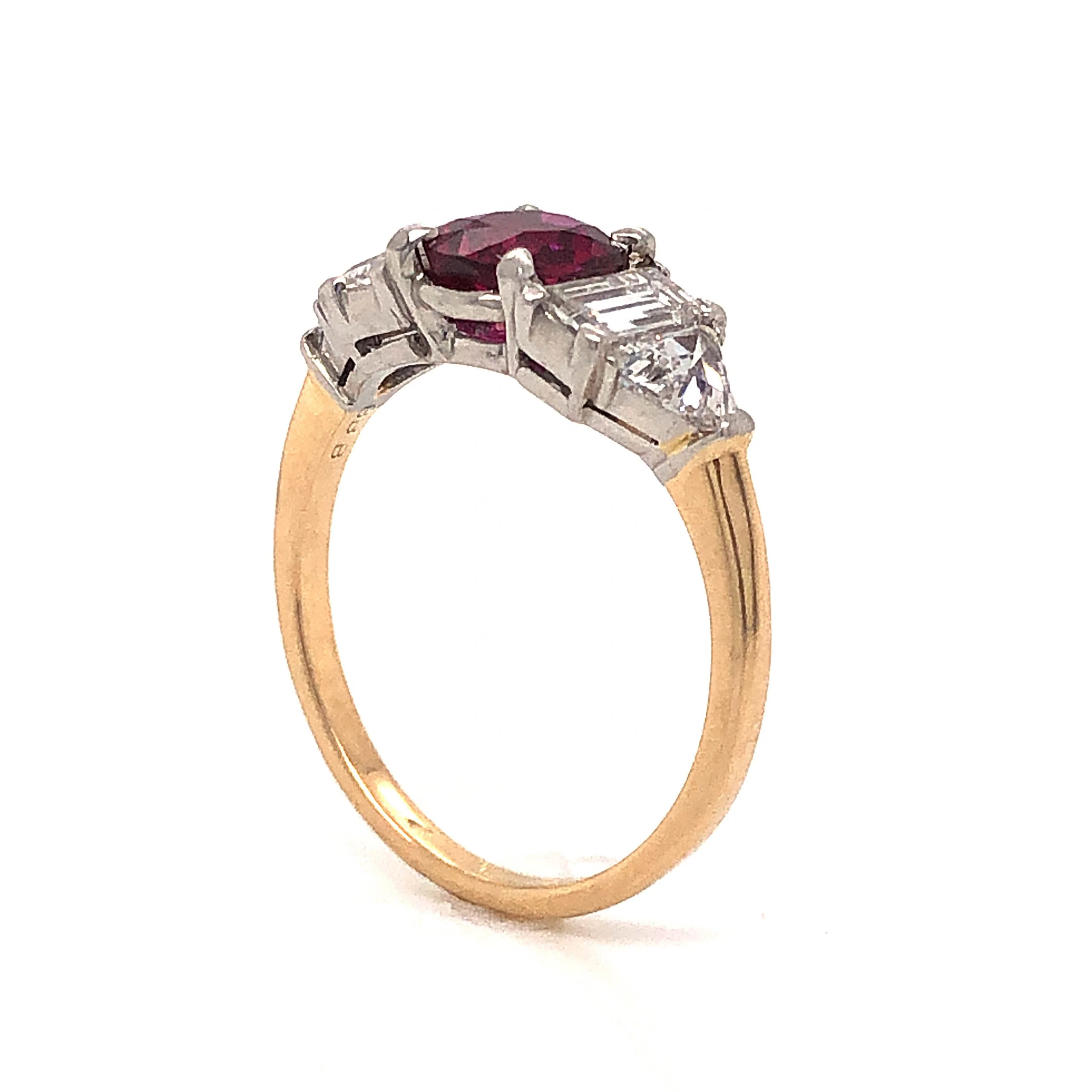 Bailey Banks & Biddle Ruby Engagement Ring in 14k Gold - Image 5