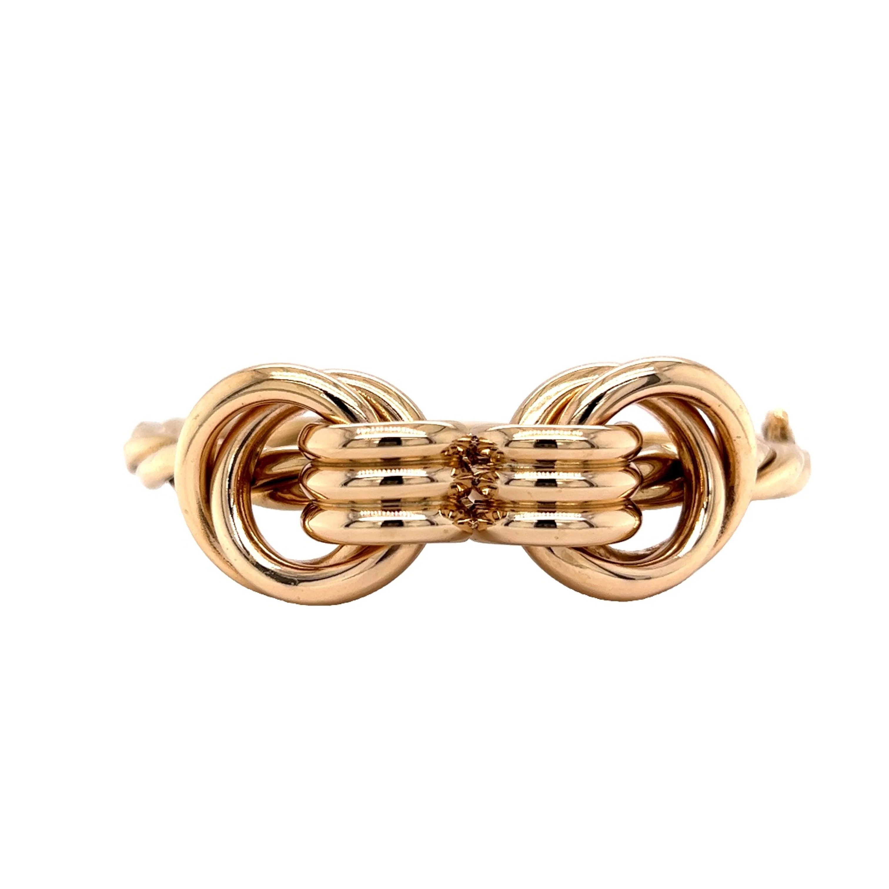 Yellow Gold Bangle Bracelet by Stephanie Lake Design