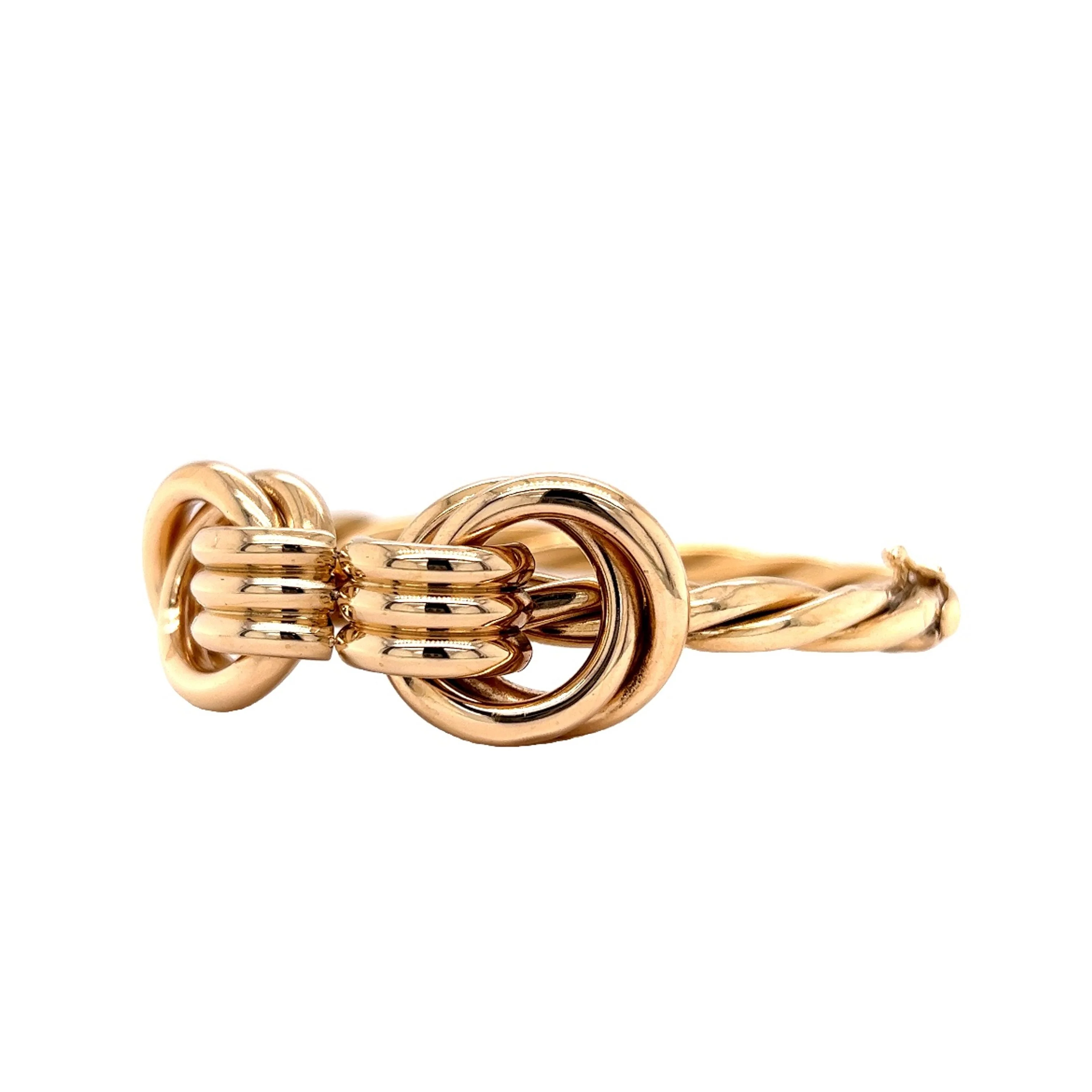 Yellow Gold Bangle Bracelet by Stephanie Lake Design - Image 2