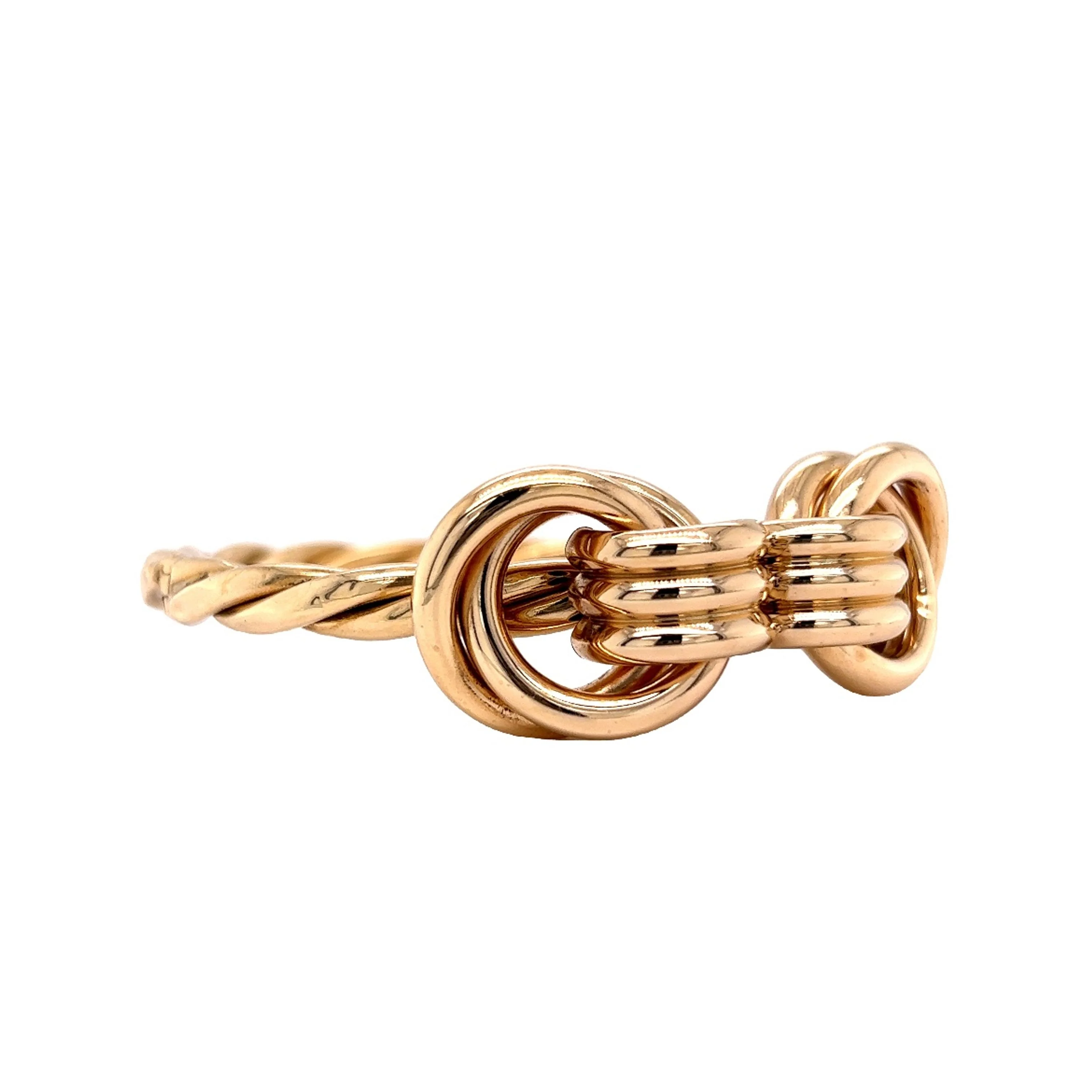 Yellow Gold Bangle Bracelet by Stephanie Lake Design - Image 3