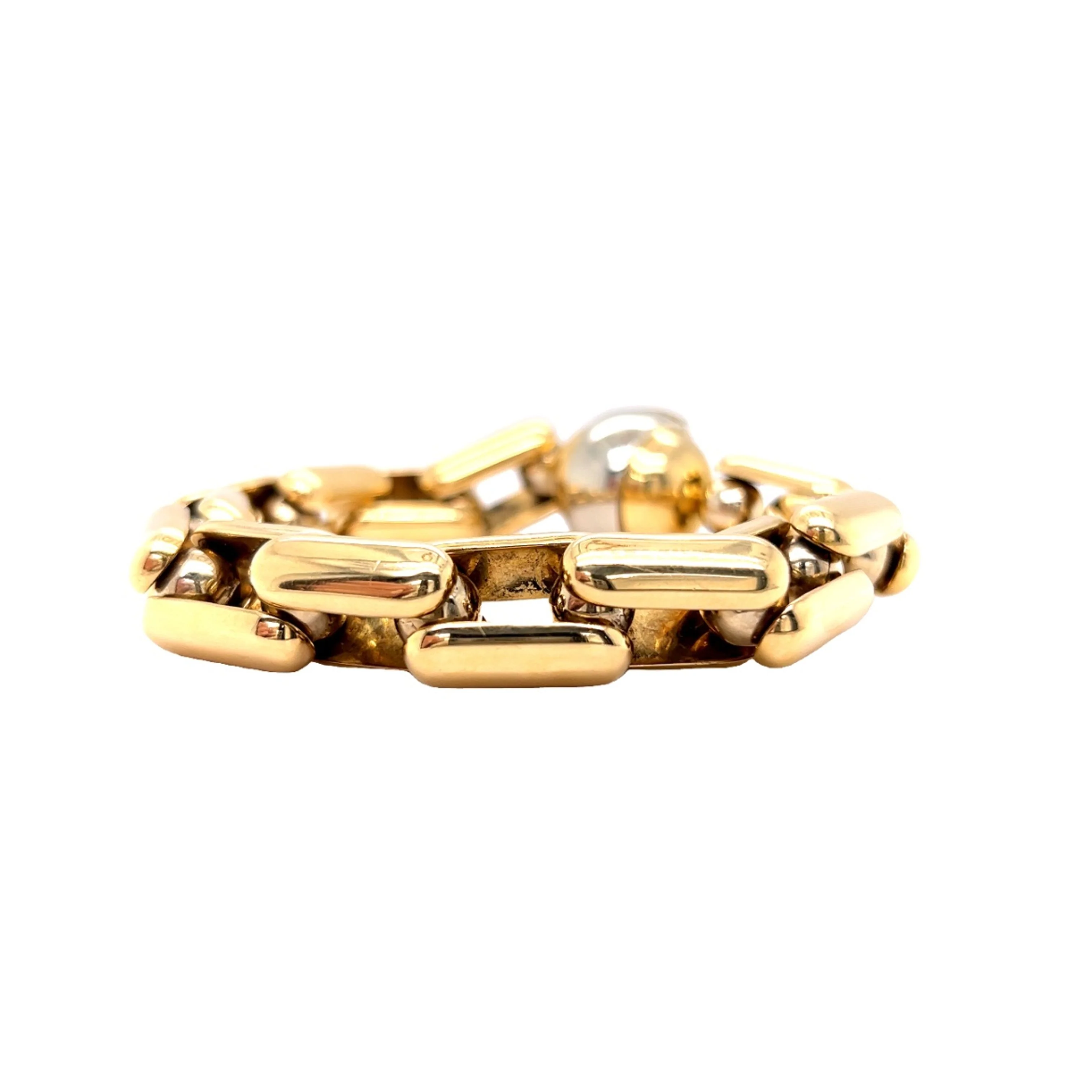 Barakà Chain Link Bracelet in 18k Yellow Gold - Image 2