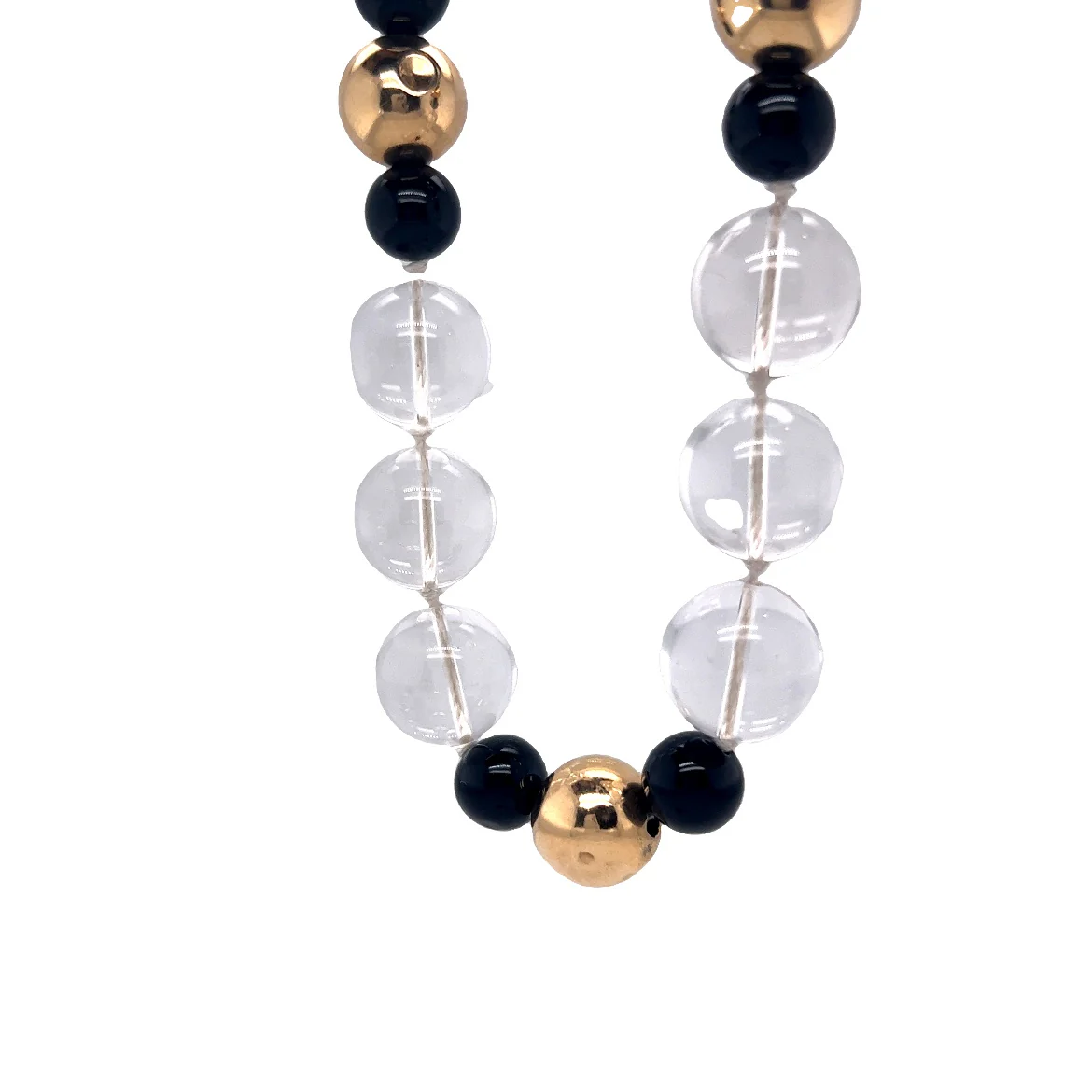 16" Beaded Necklace in 14k Yellow Gold - Image 3