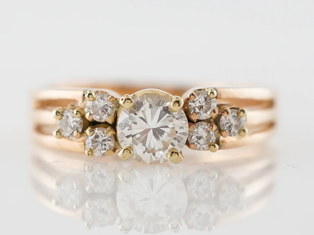 Beautiful Vintage Diamond Engagement Ring 1960's 14k