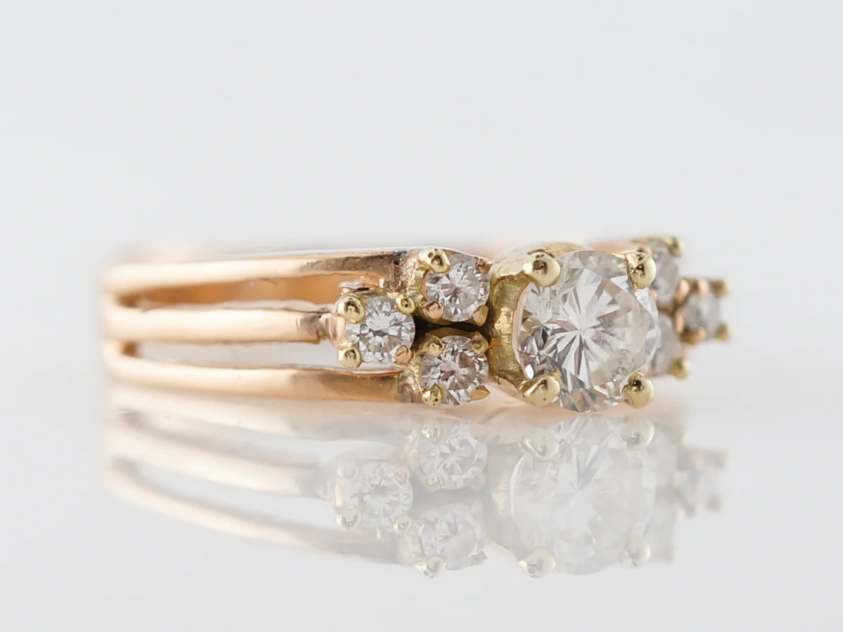 Beautiful Vintage Diamond Engagement Ring 1960's 14k - Image 3