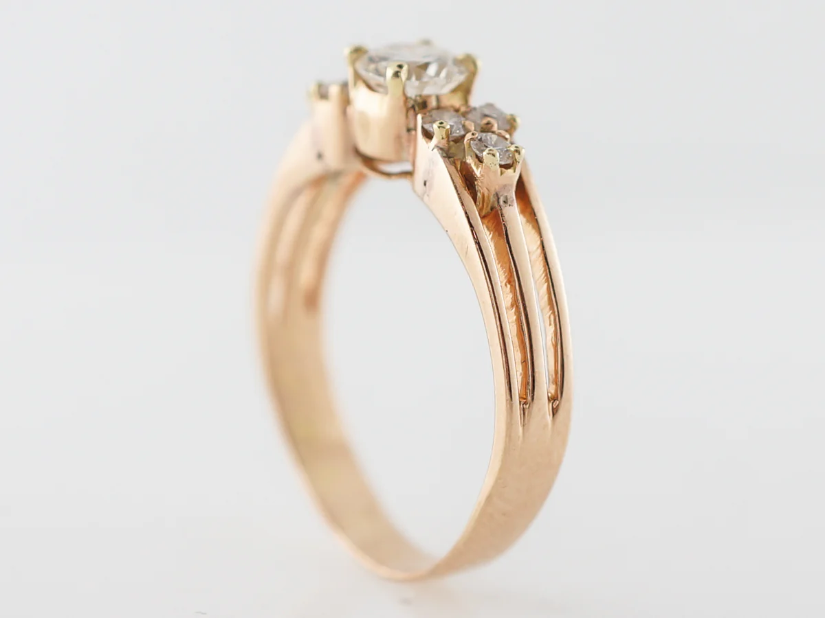 Beautiful Vintage Diamond Engagement Ring 1960's 14k - Image 5