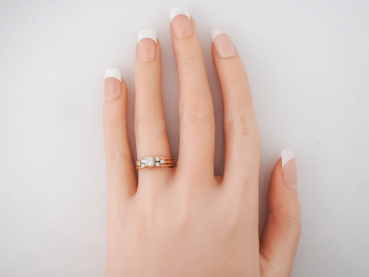 Beautiful Vintage Diamond Engagement Ring 1960's 14k - Image 6