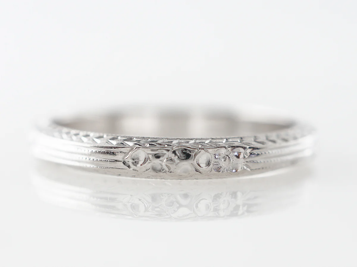 Belais Brothers Orange Blossom Antique Wedding Band