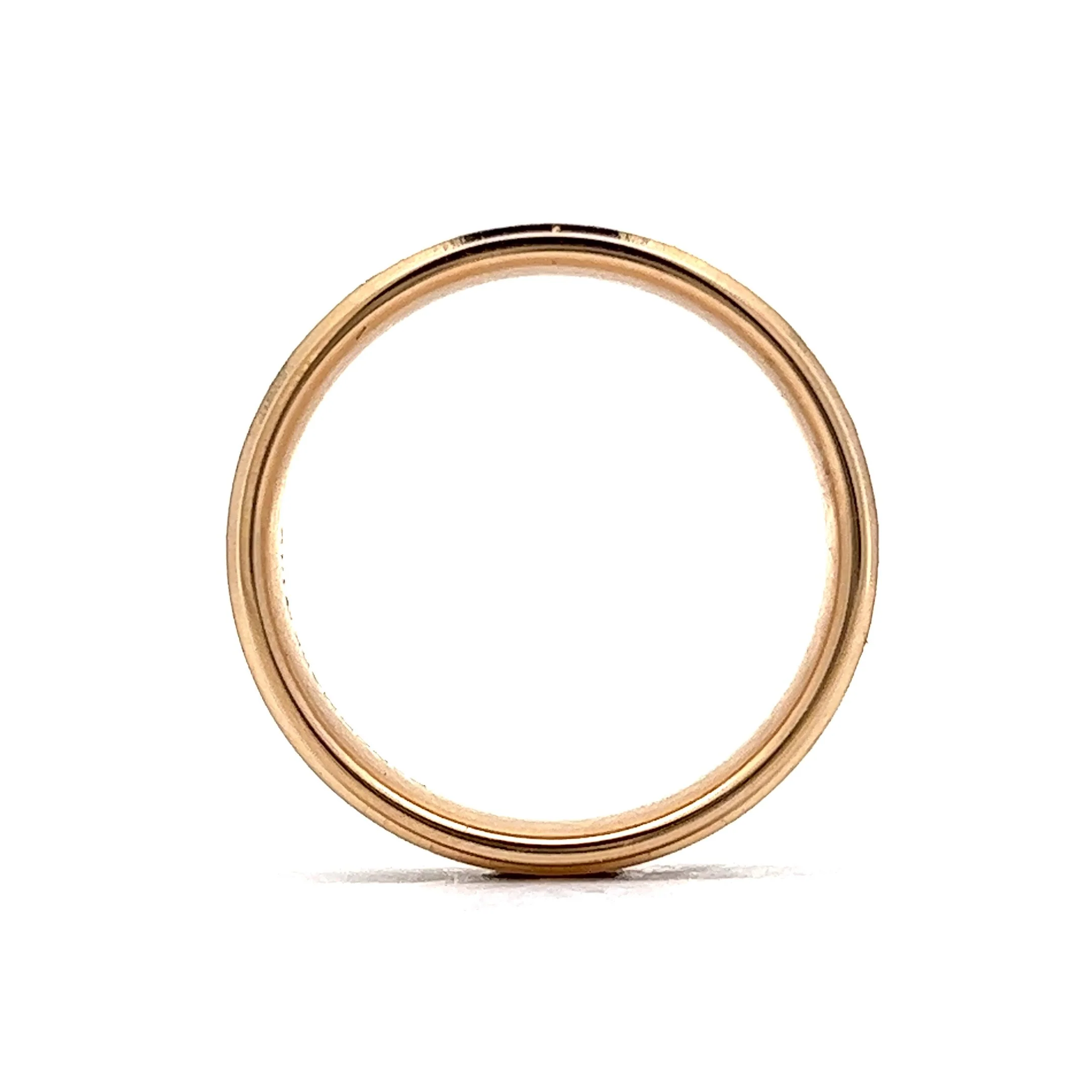 Benchmark Men's Wheat Pattern Wedding Band in 14k Yellow Gold - Image 4