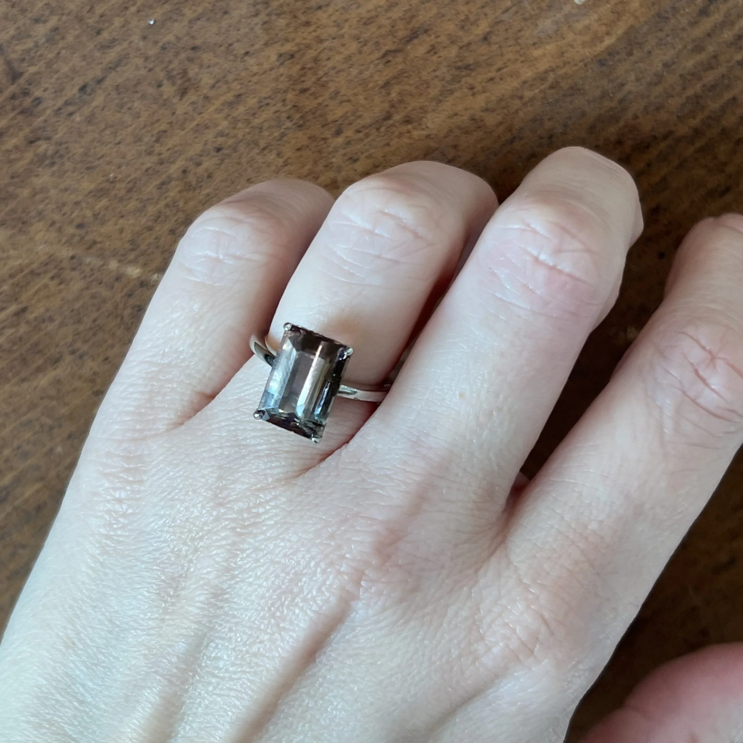 Bi-Color Tourmaline Cocktail Ring in 18k White Gold - Image 6