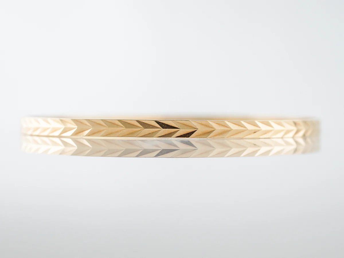 Bracelet Engraved Bangles Modern in 18k Yellow Gold - Image 6