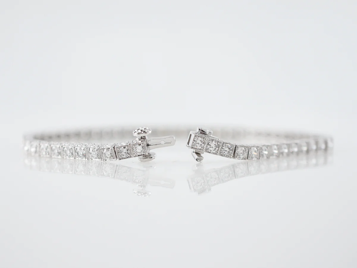 Bracelet Modern 2.68 Round Brilliant Cut Diamonds in Platinum - Image 2