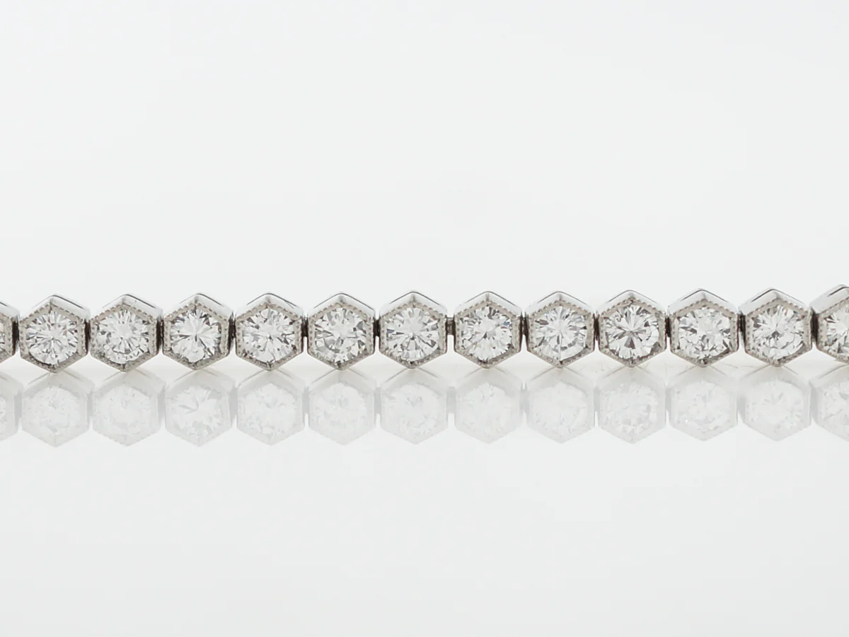 **RTV**Bracelet Modern 3.24 Round Brilliant Cut Diamonds in Platinum - Image 3