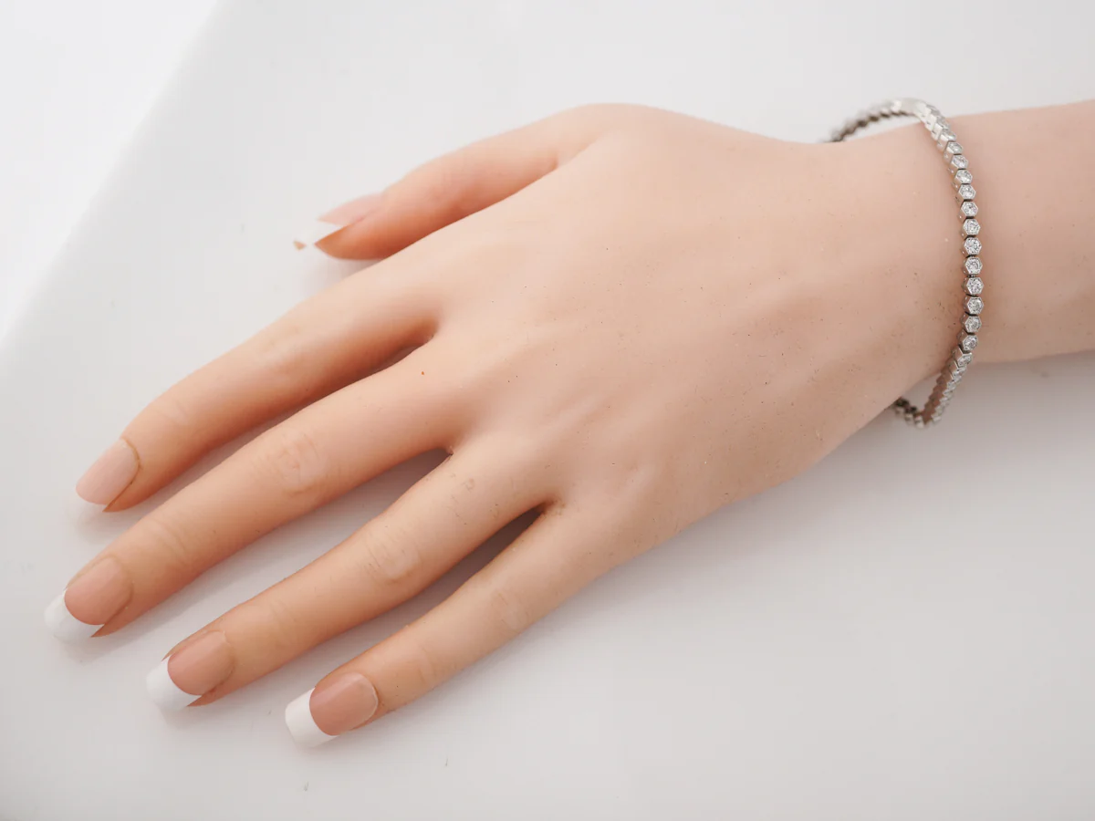 **RTV**Bracelet Modern 3.24 Round Brilliant Cut Diamonds in Platinum - Image 5
