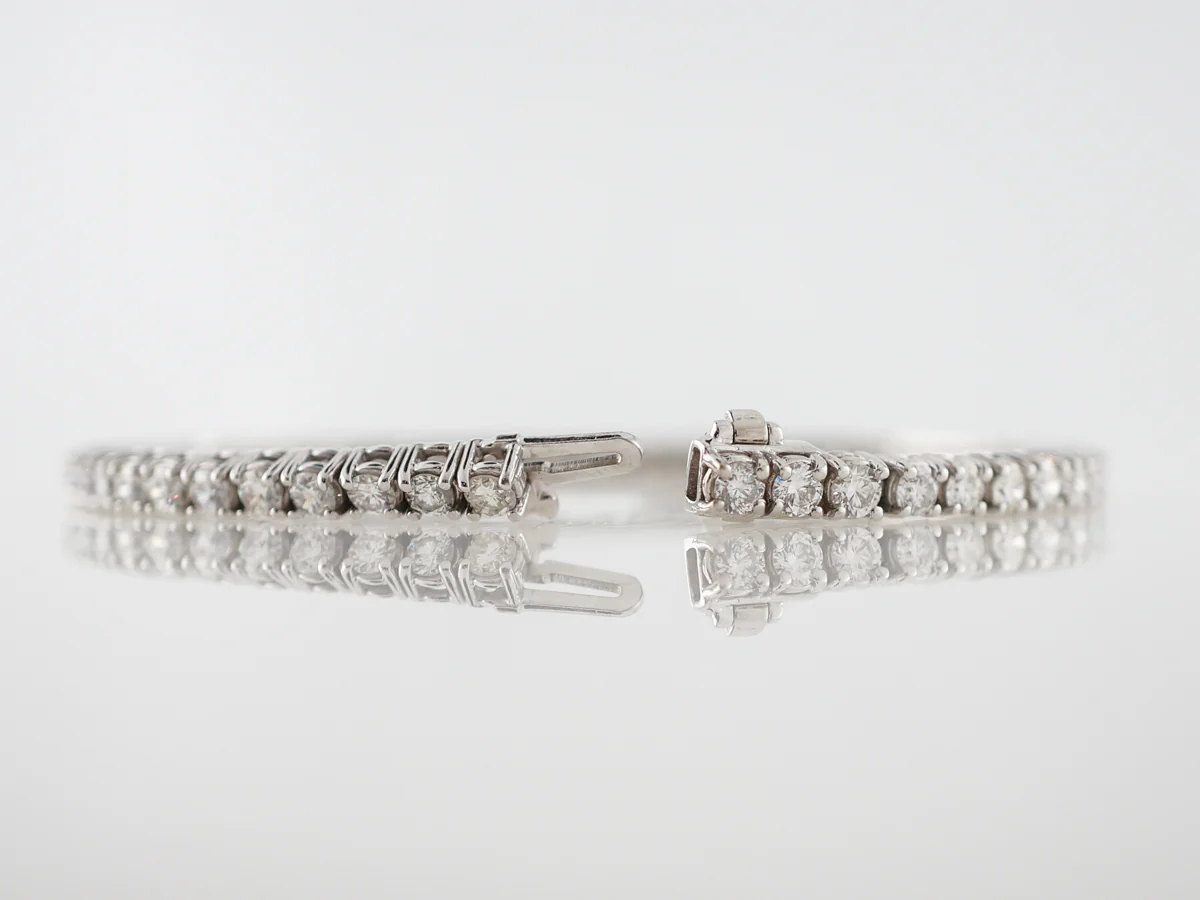 Bracelet Modern 5.70 Round Brilliant Cut Diamonds in 18k White Gold - Image 2