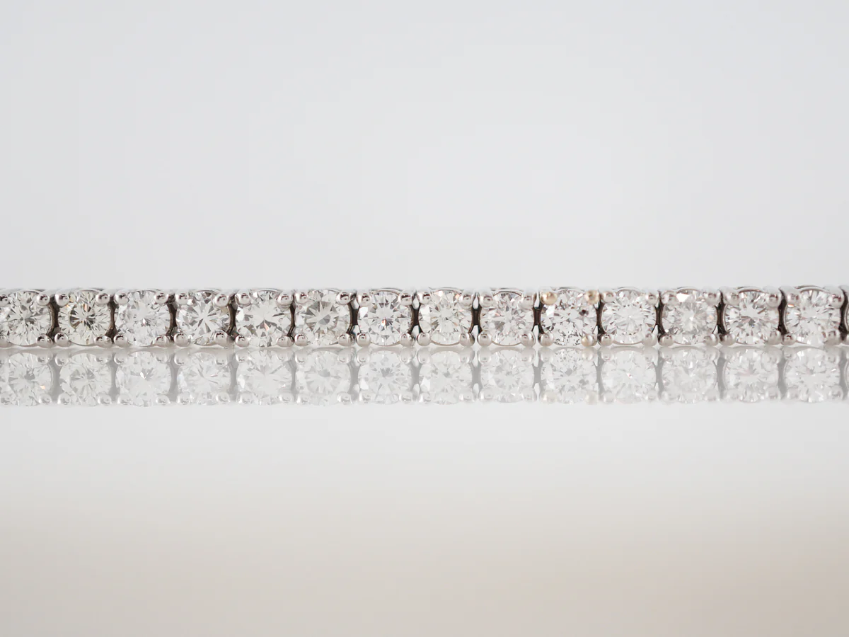 Bracelet Modern 5.70 Round Brilliant Cut Diamonds in 18k White Gold - Image 3