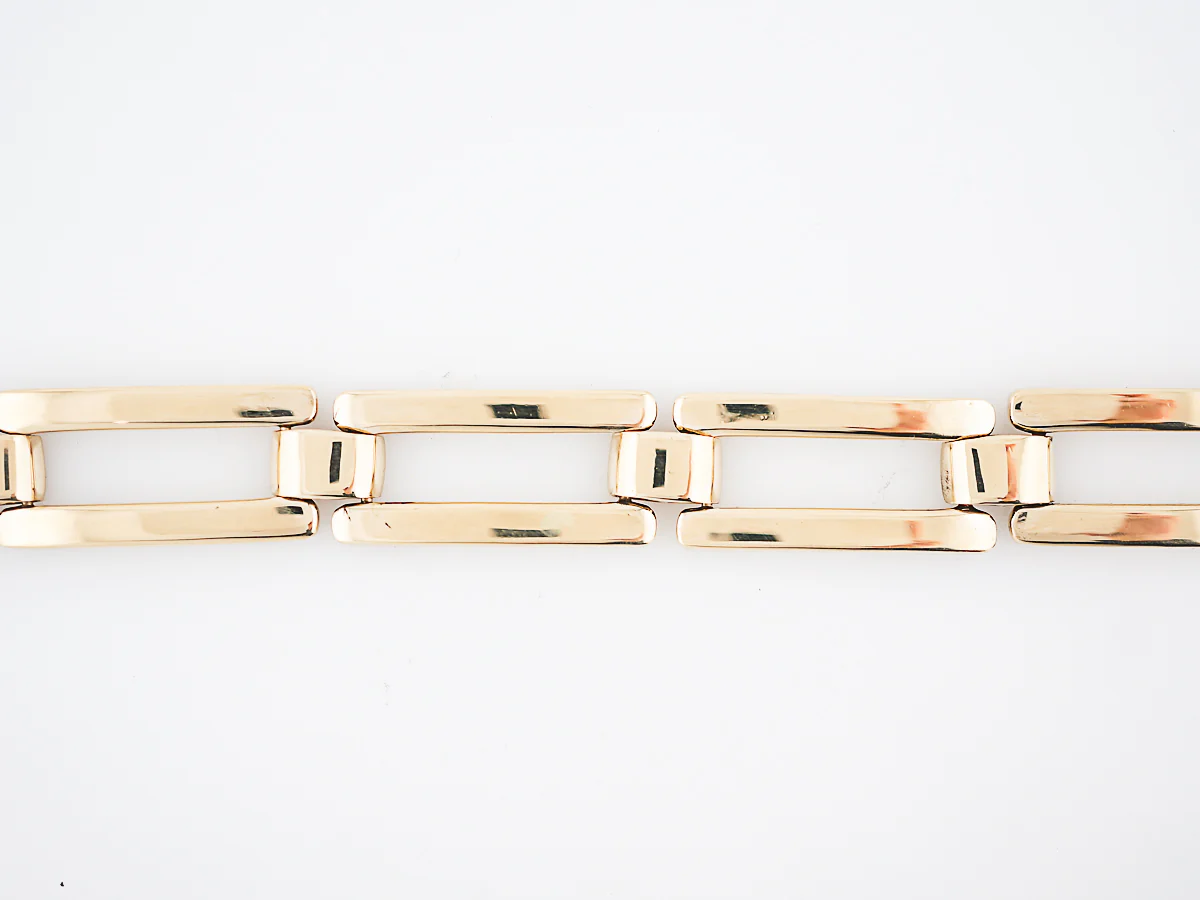 Bracelet Modern Chain Link in 18K Yellow Gold - Image 2