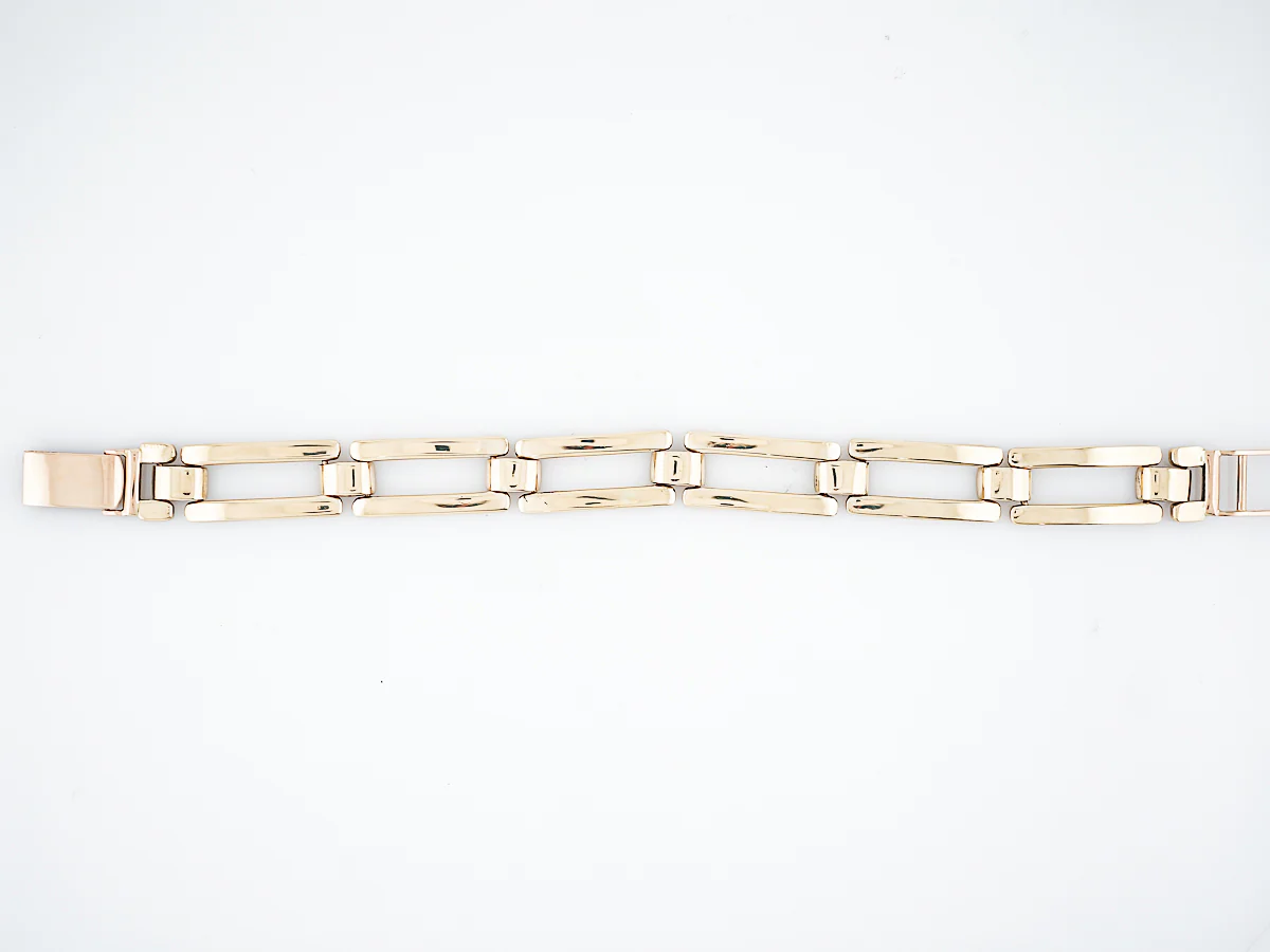 Bracelet Modern Chain Link in 18K Yellow Gold - Image 4