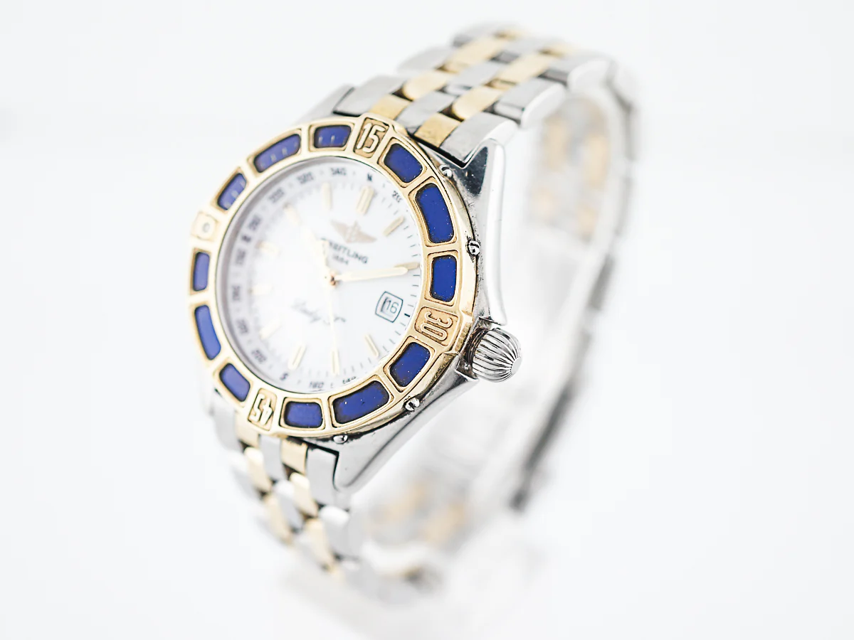 Breitling 1884 Lady J Women's Watch in Sterling Silver & 18k White Gold - Image 2