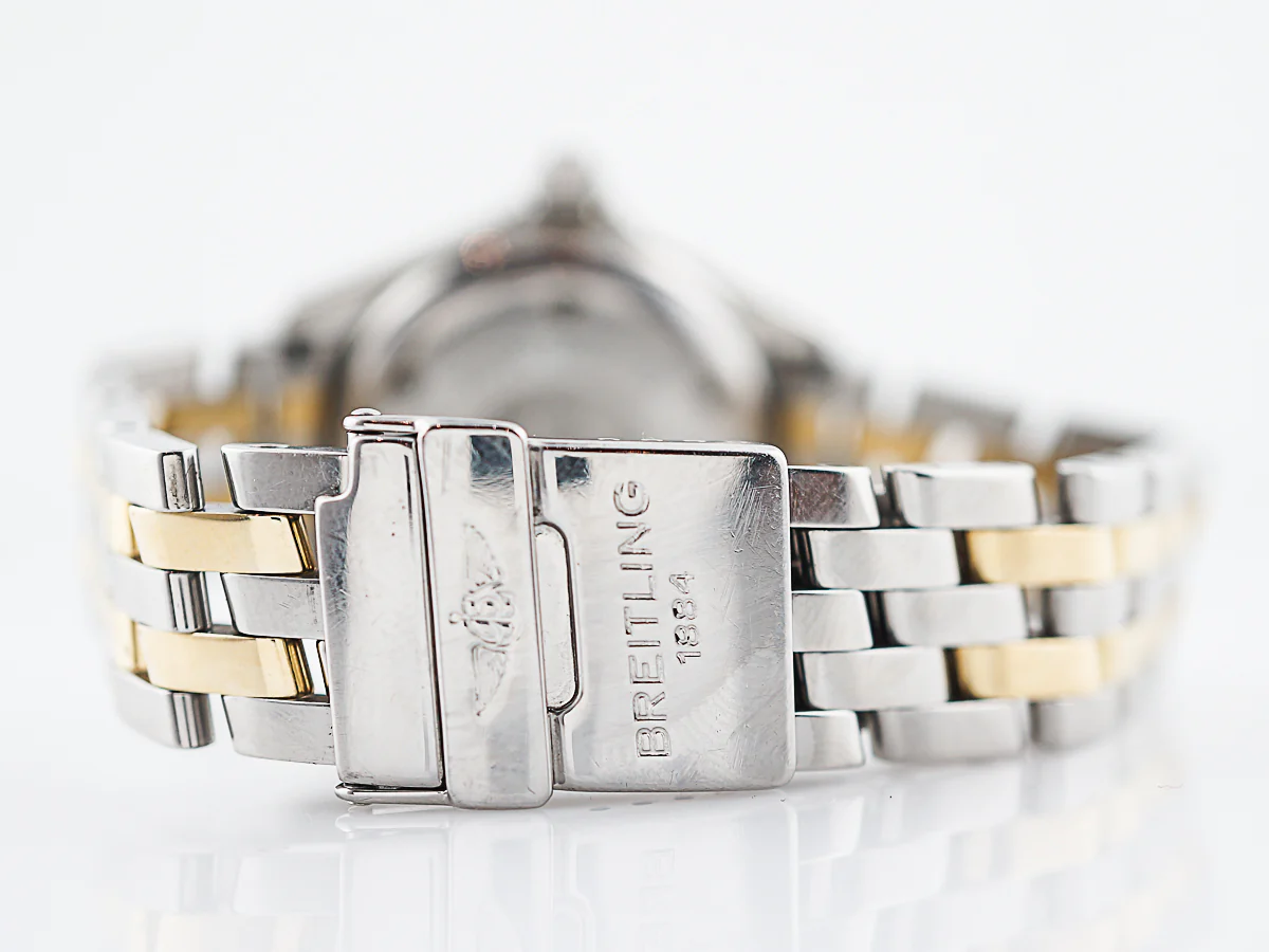 Breitling 1884 Lady J Women's Watch in Sterling Silver & 18k White Gold - Image 7
