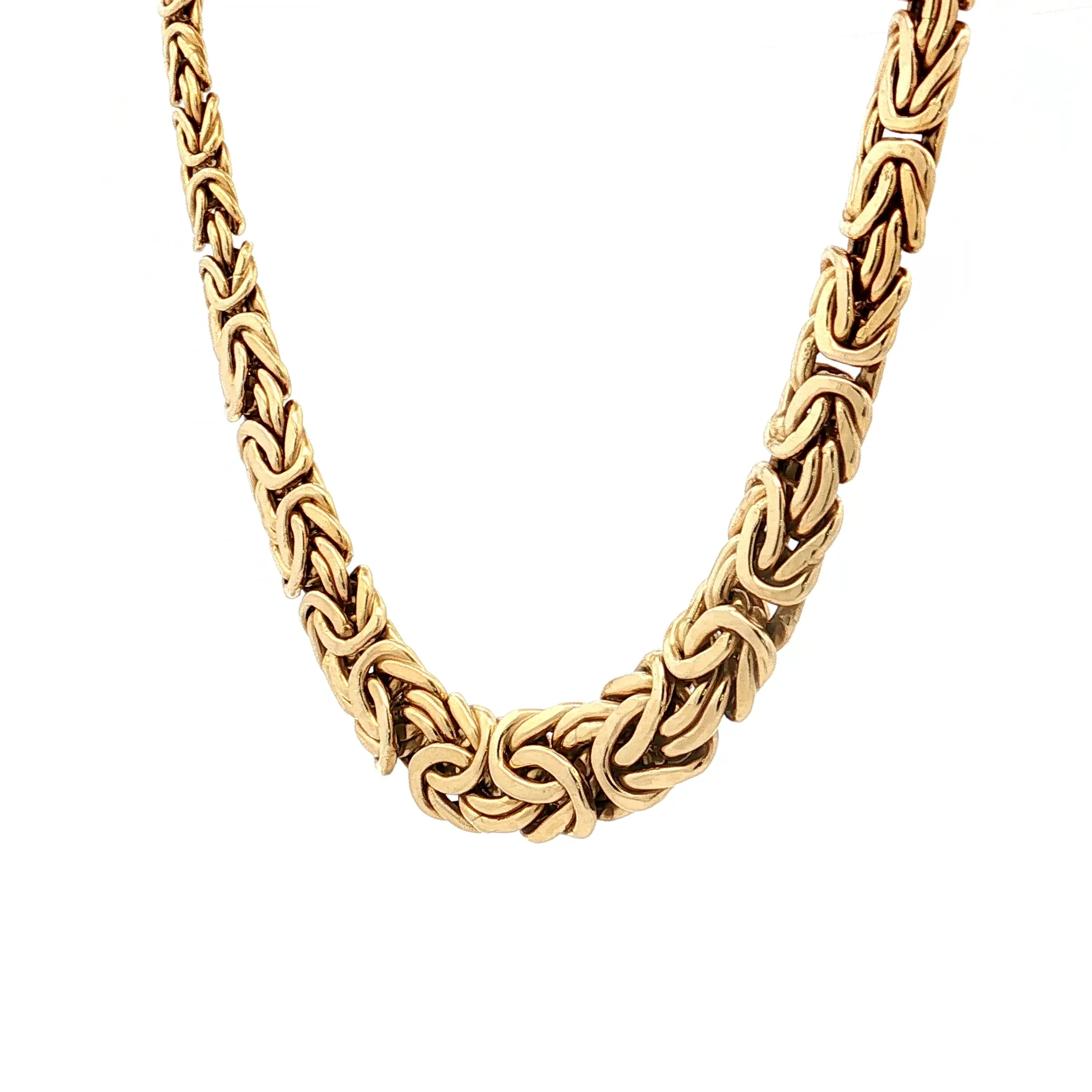 Byzantine Chain Necklace 14k Yellow Gold - Image 2