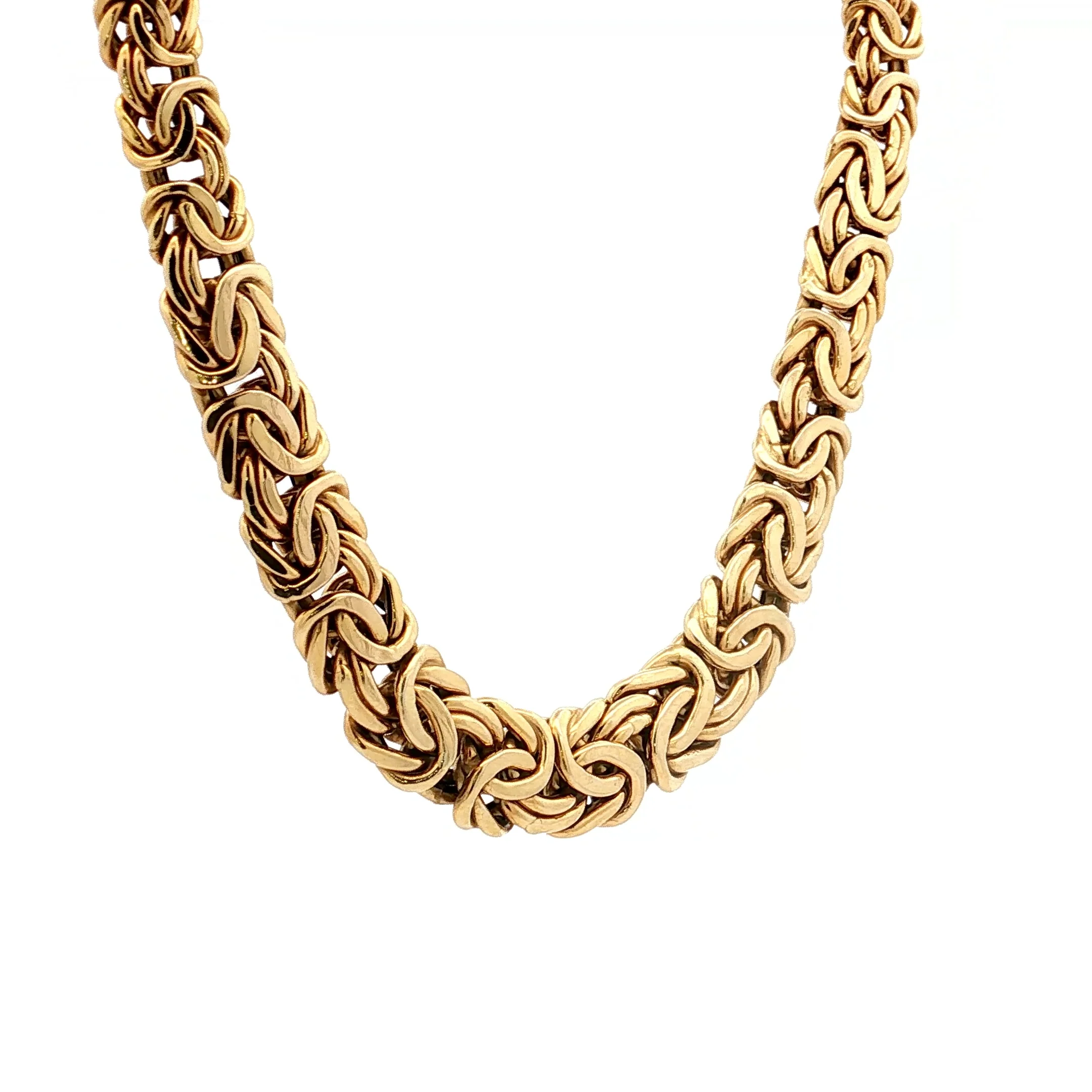 Byzantine Chain Necklace 14k Yellow Gold - Image 3