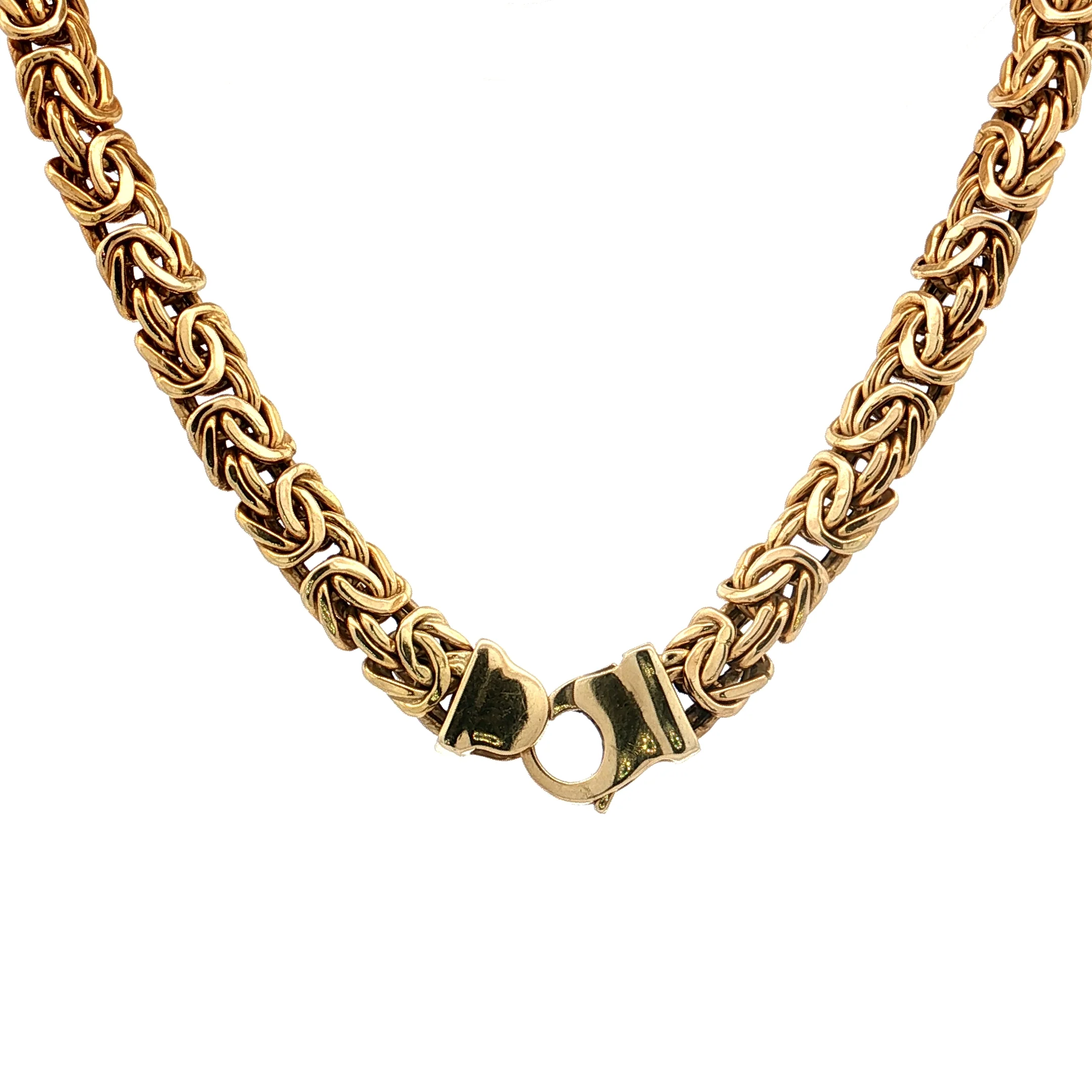 Byzantine Chain Necklace 14k Yellow Gold - Image 4