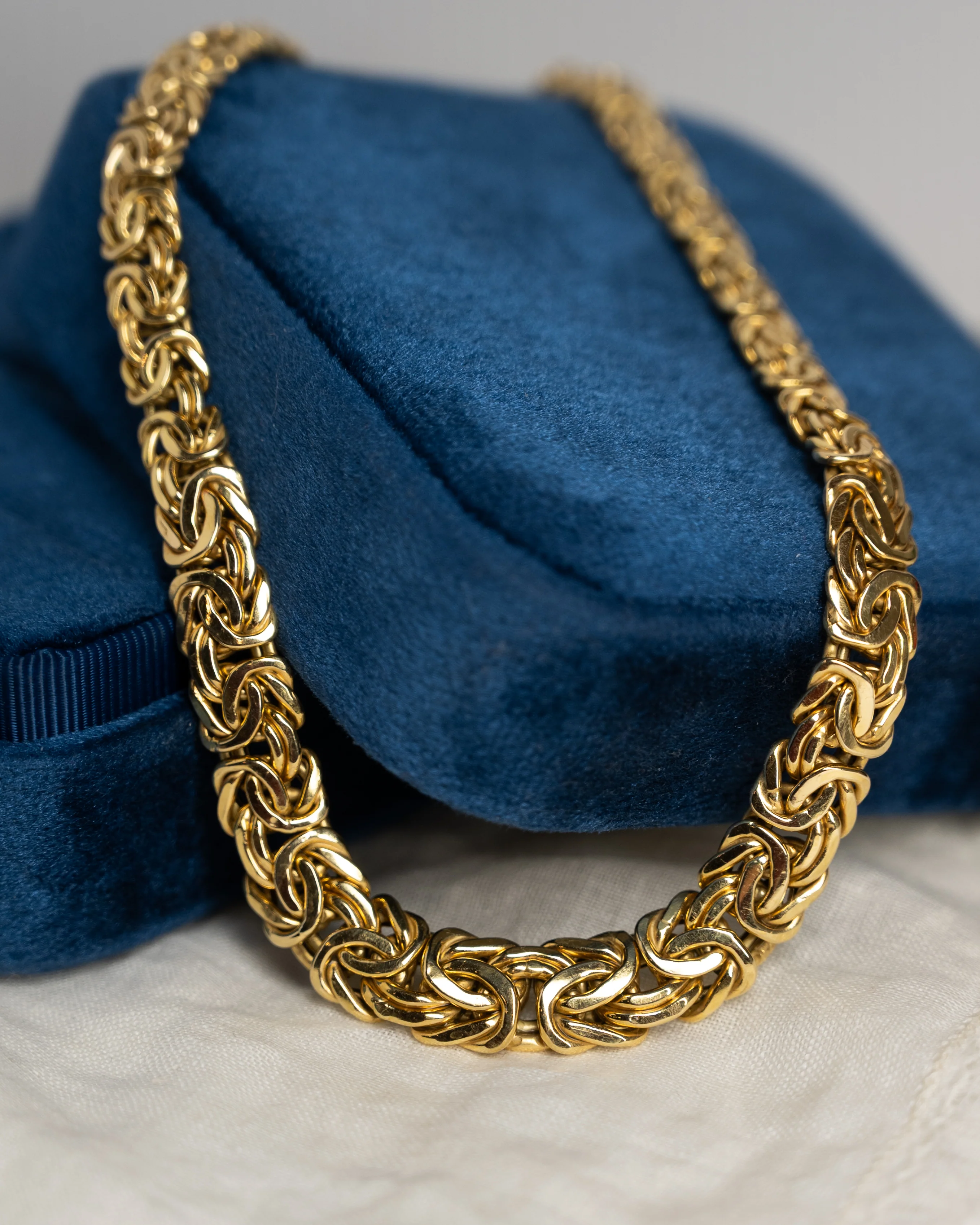 Byzantine Chain Necklace 14k Yellow Gold - Image 5