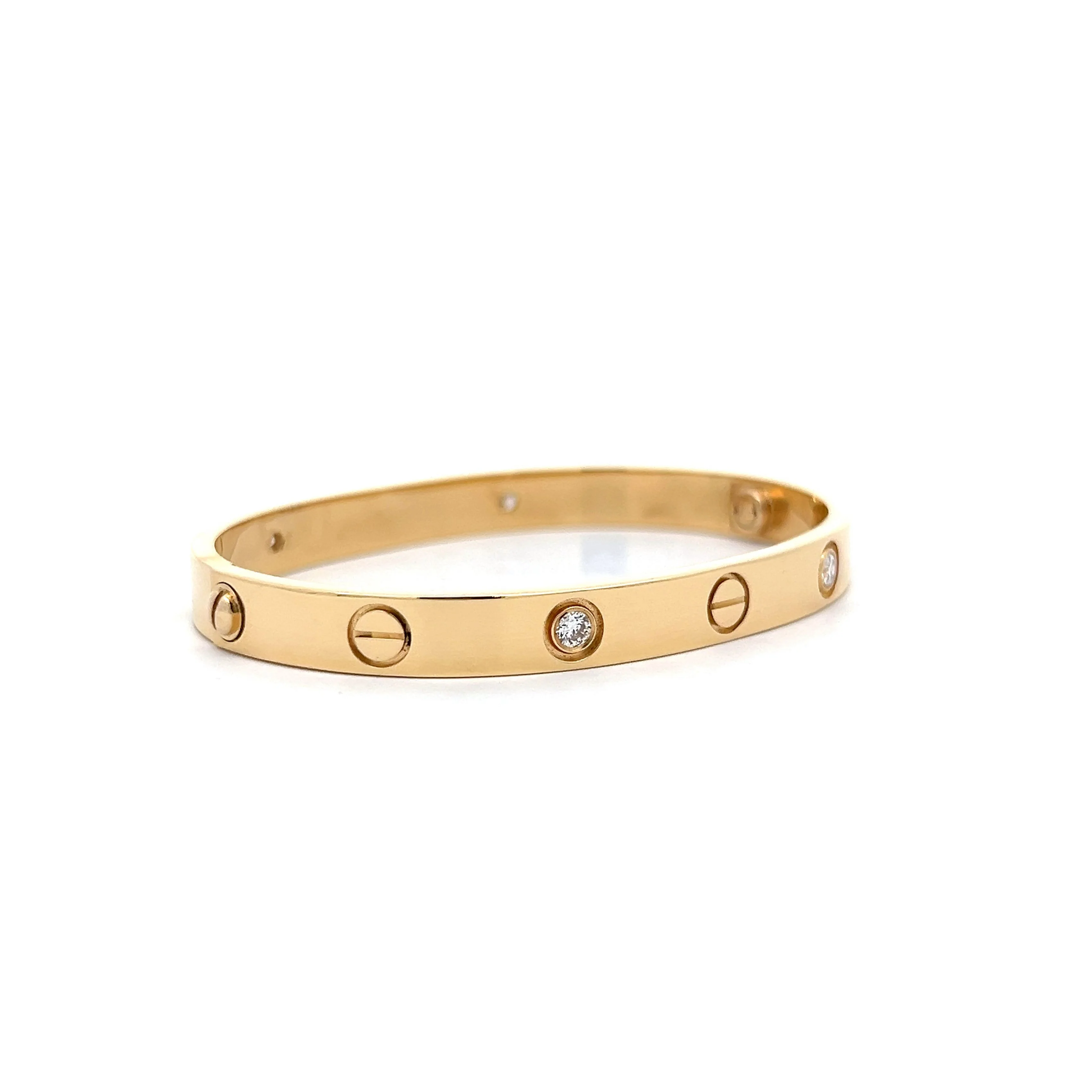 Cartier Love Bangle Bracelet in 18k Yellow Gold - Image 3