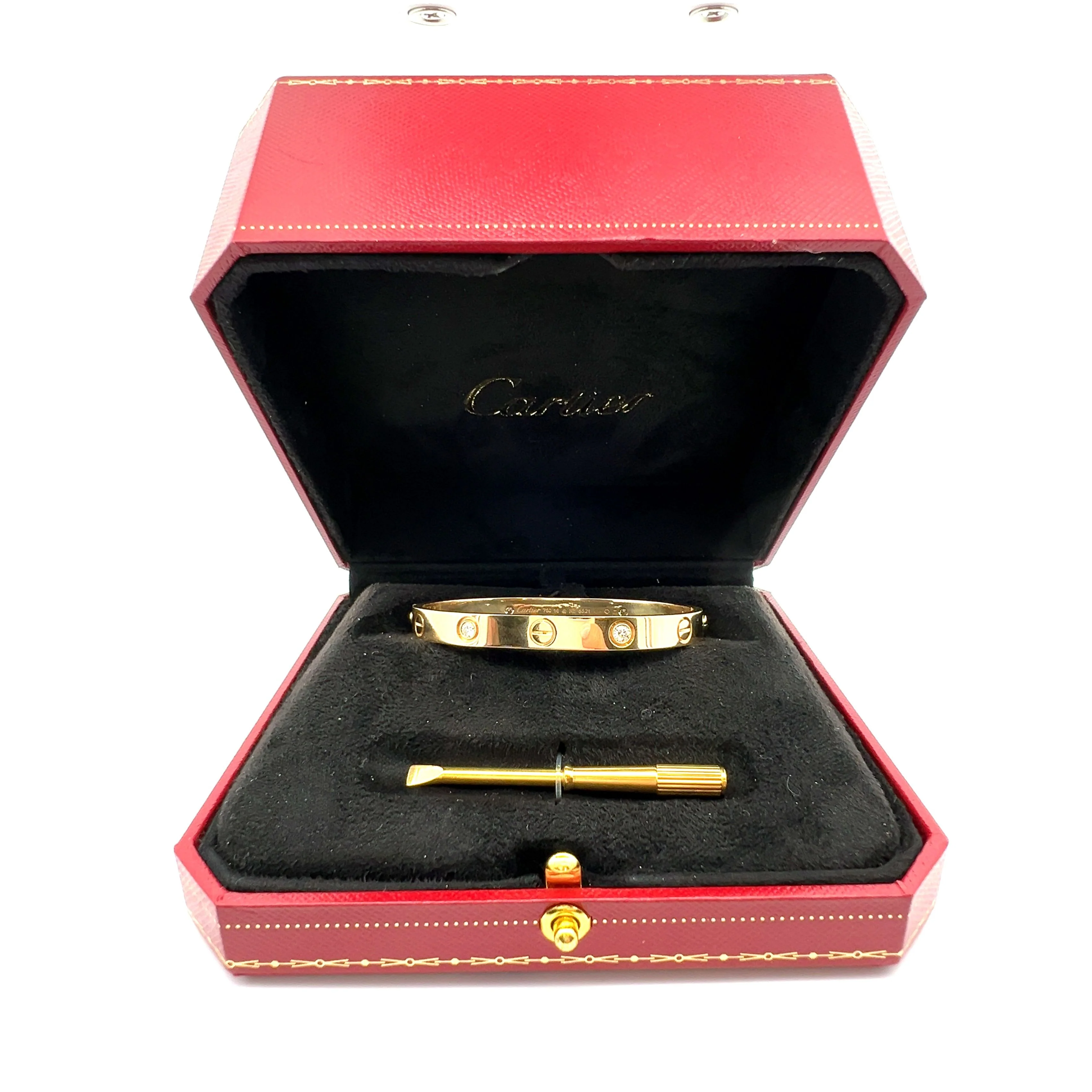 Cartier Love Bangle Bracelet in 18k Yellow Gold - Image 4