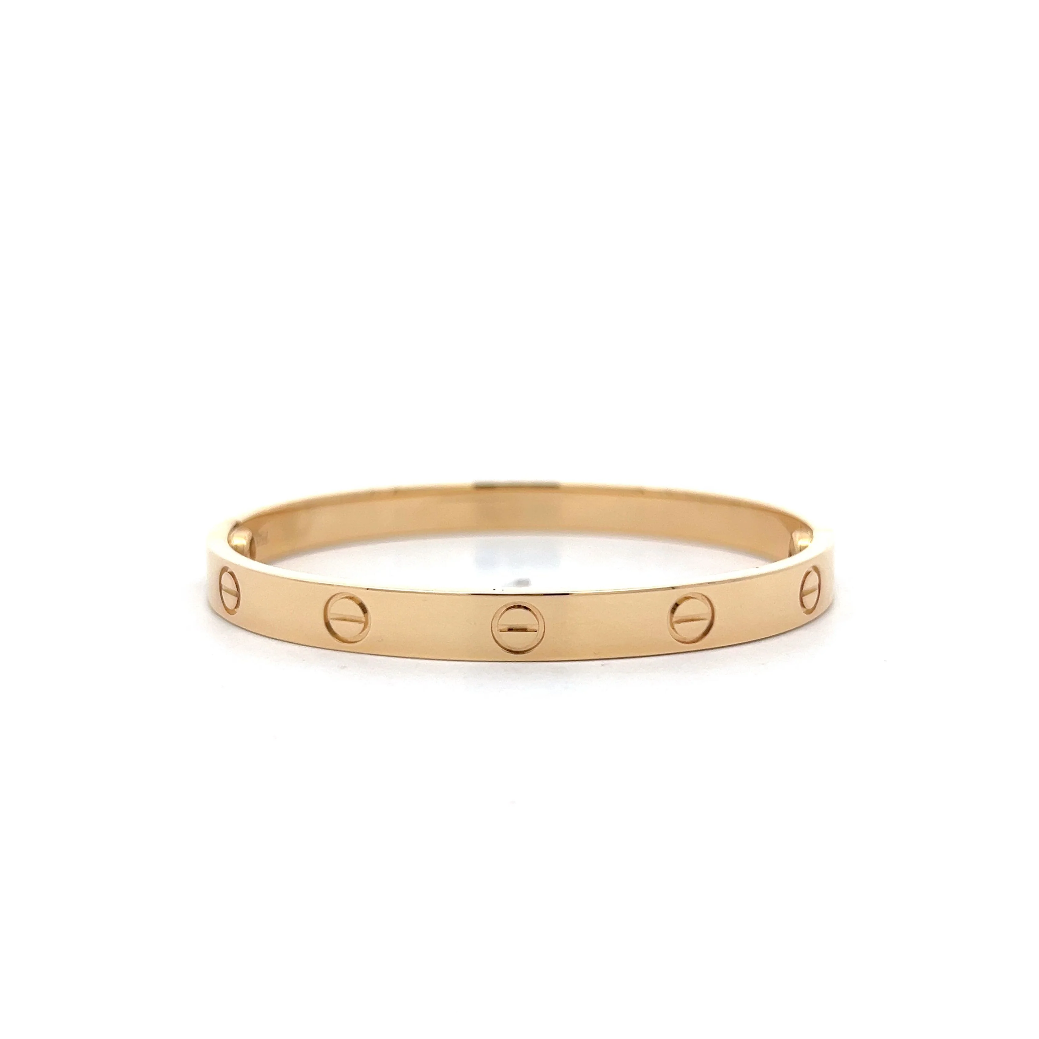 Cartier Love Bracelet Size 17 in 18k Yellow Gold
