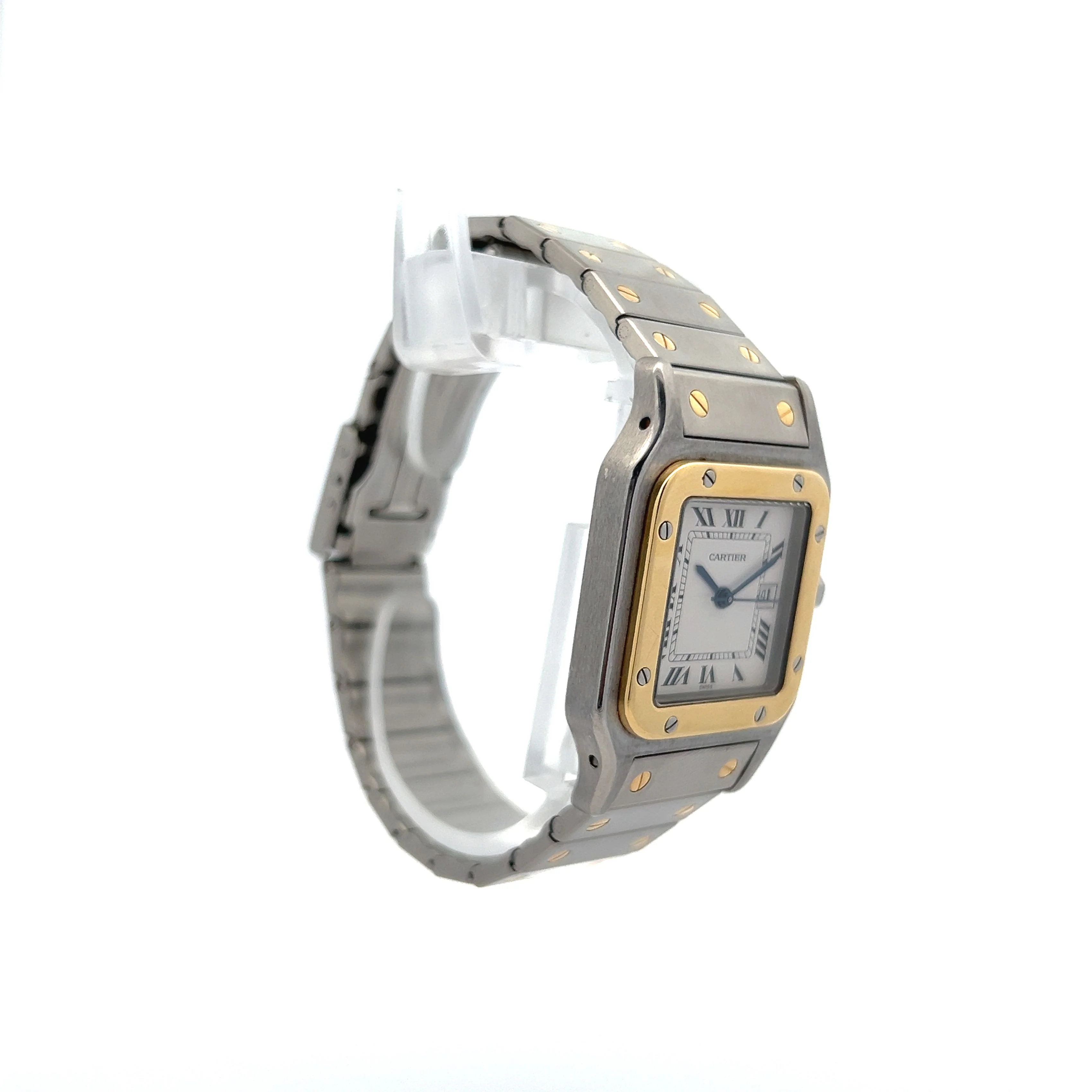 Cartier Santos Galbee 29mm REF 2961 in Stainless Steel and 18k Yellow Gold - Image 3