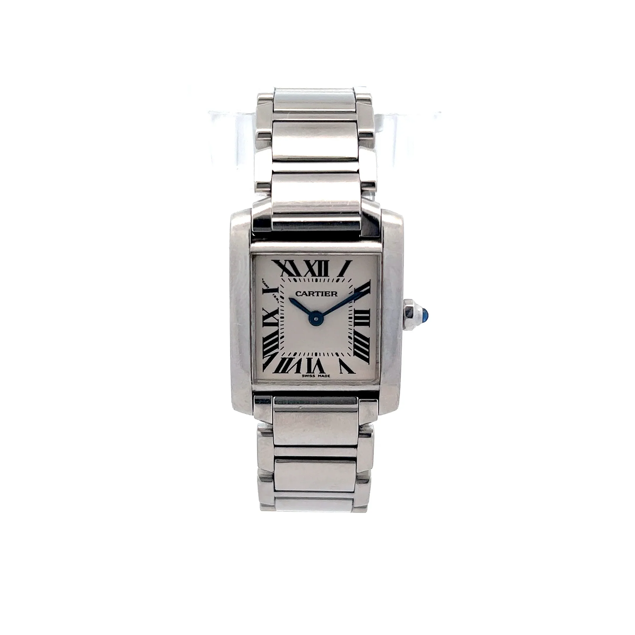 Cartier Tank Francaise Ladies Watch 2384 Stainless Steel